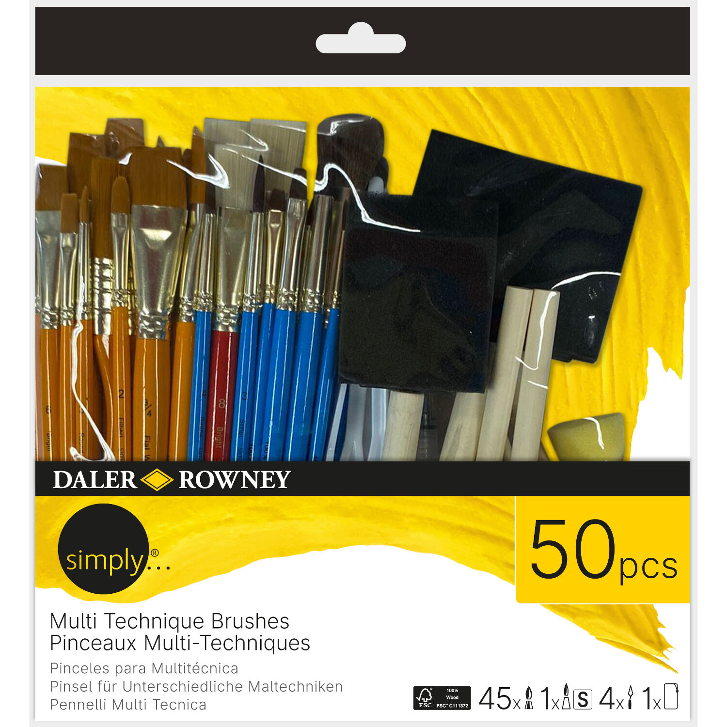 NEU Simply Mixed Media Pinsel Set Ultimate, 50 tlg.