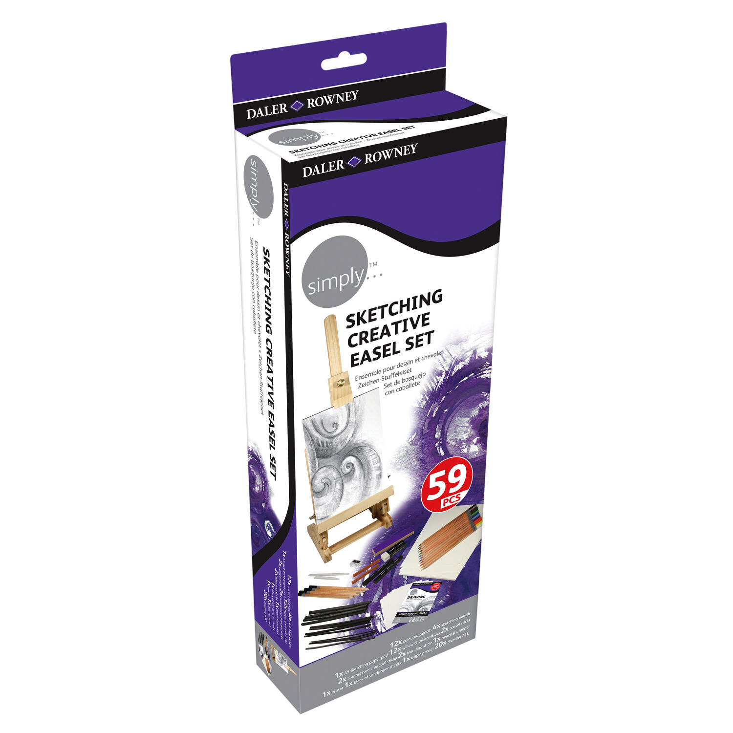 NEU Simply Kreativ Zeichen-Staffelei Set