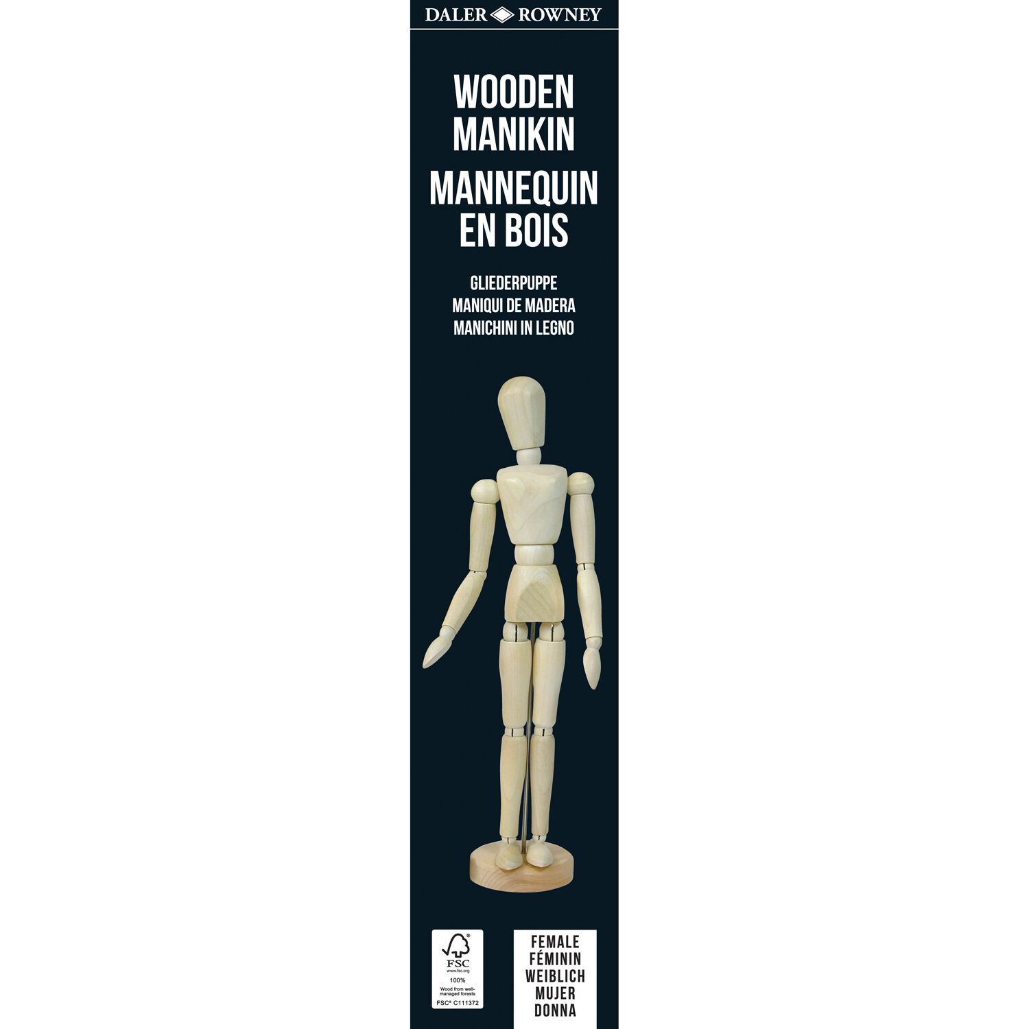 NEU Gliederpuppe weiblich, 30 cm