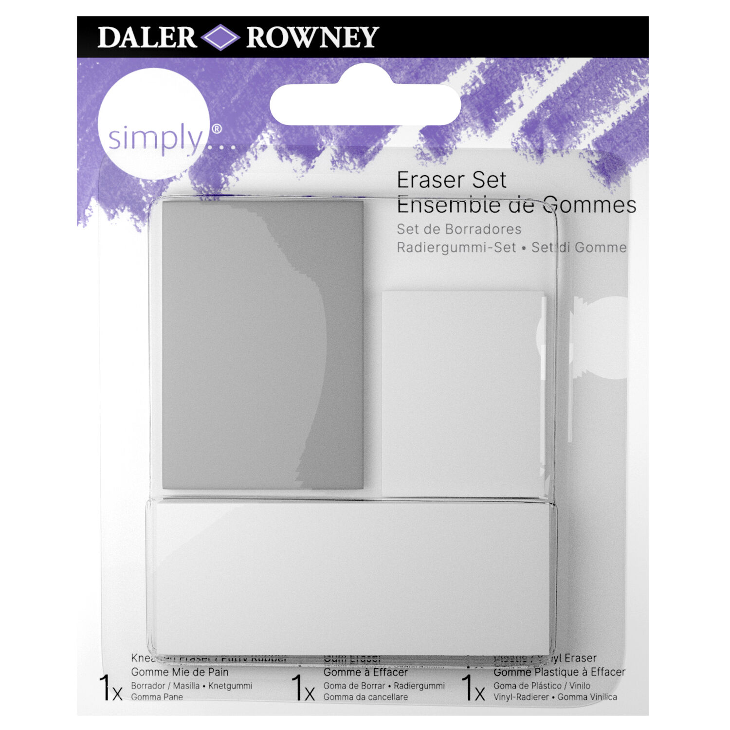 NEU Simply Radierer Set 3 tlg