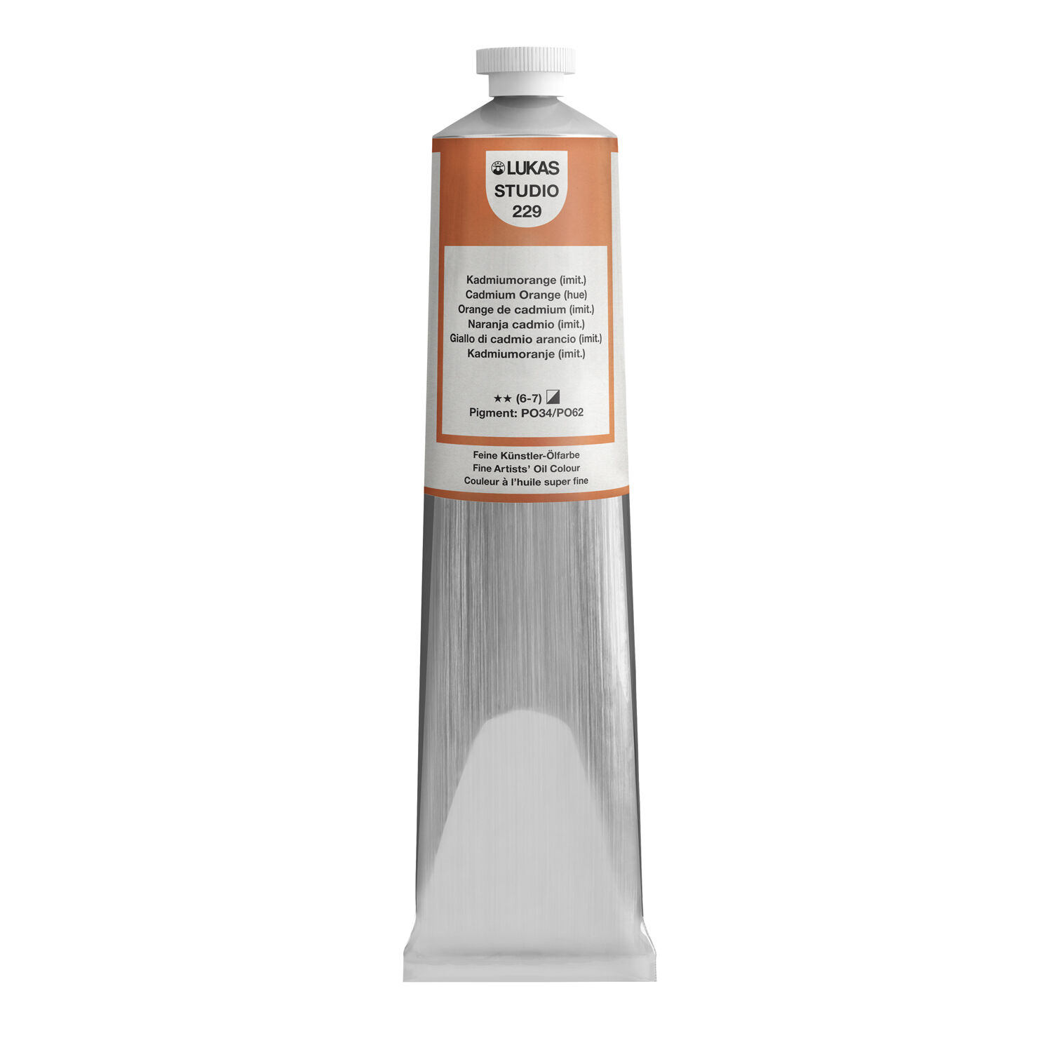 NEU LUKAS STUDIO OIL / lmalfarbe, 200 ml, Kadmiumorange (imit.)