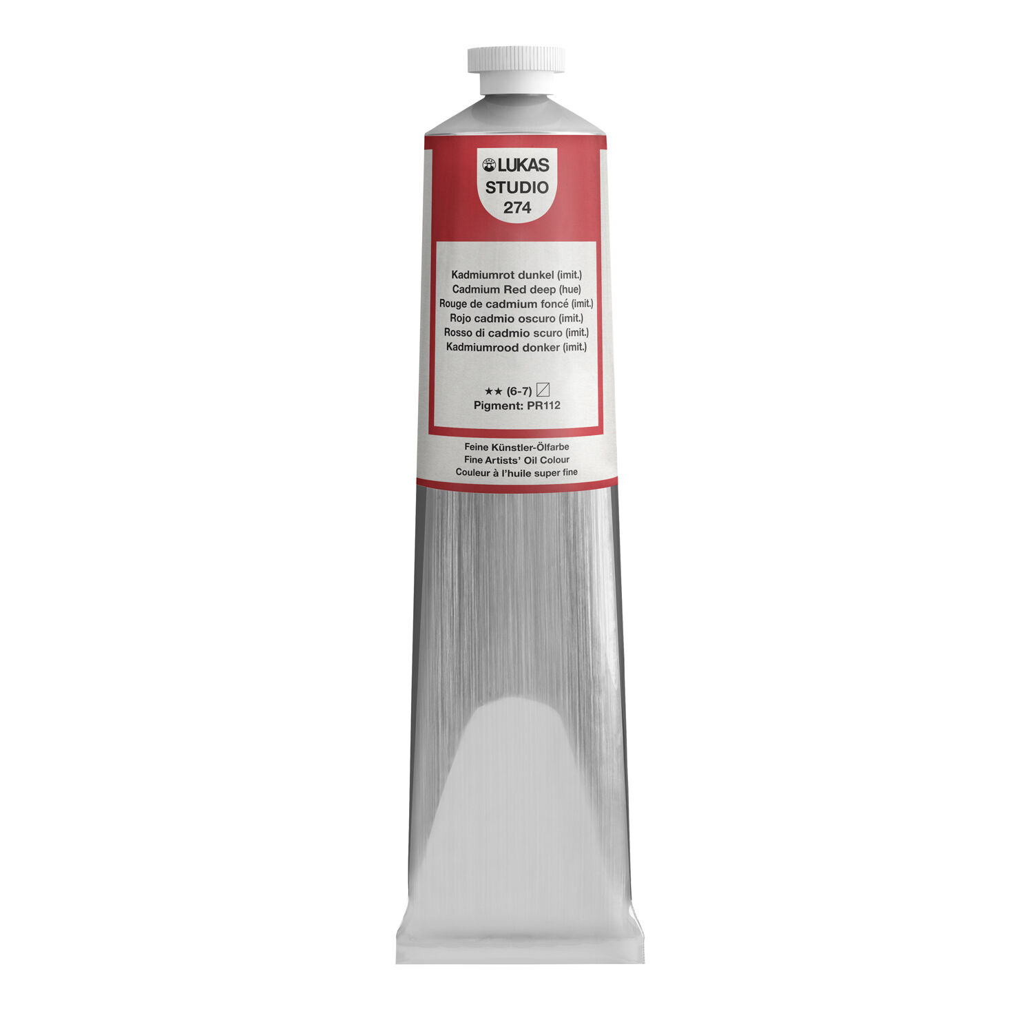NEU LUKAS STUDIO OIL / lmalfarbe, 200 ml, Kadmiumrot dunkel (imit.)