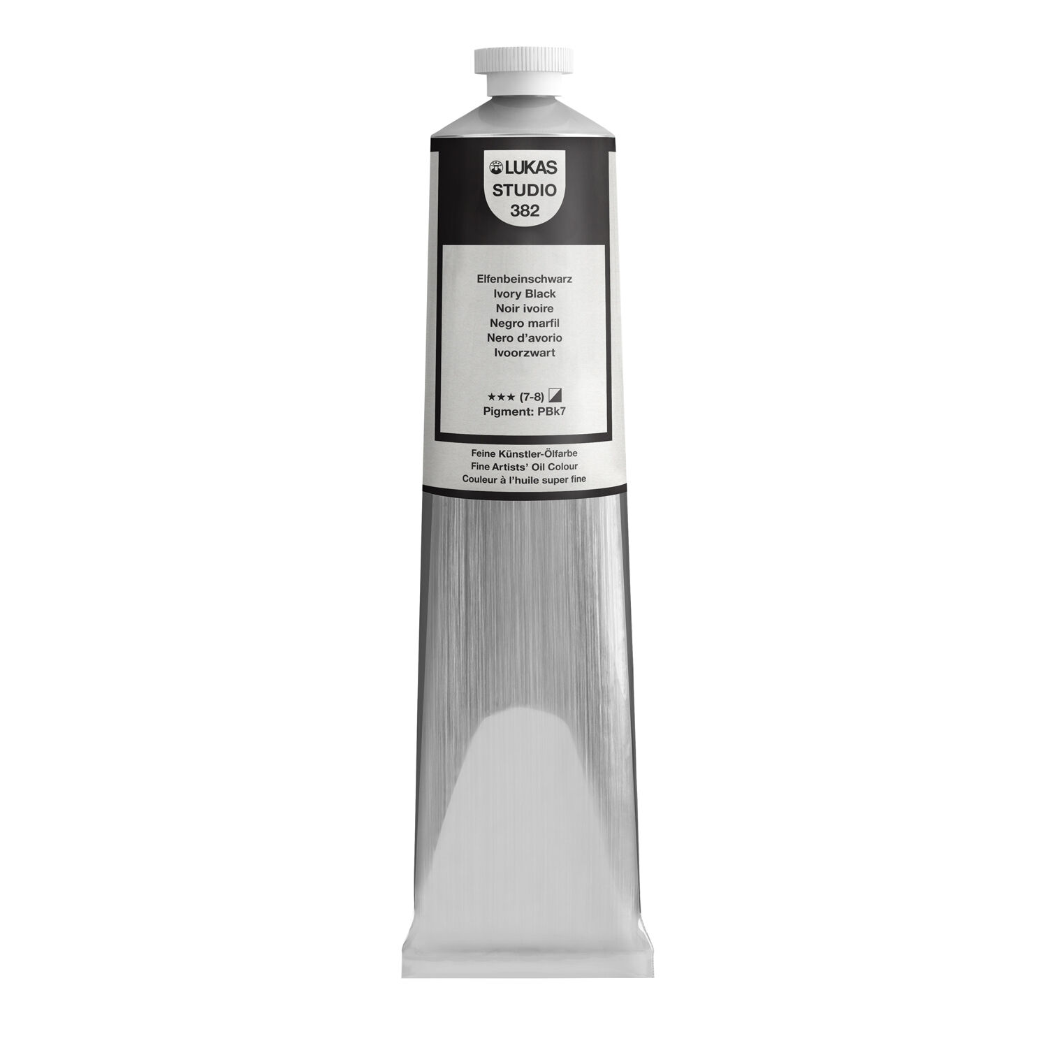 NEU LUKAS STUDIO OIL / lmalfarbe, 200 ml, Elfenbeinschwarz