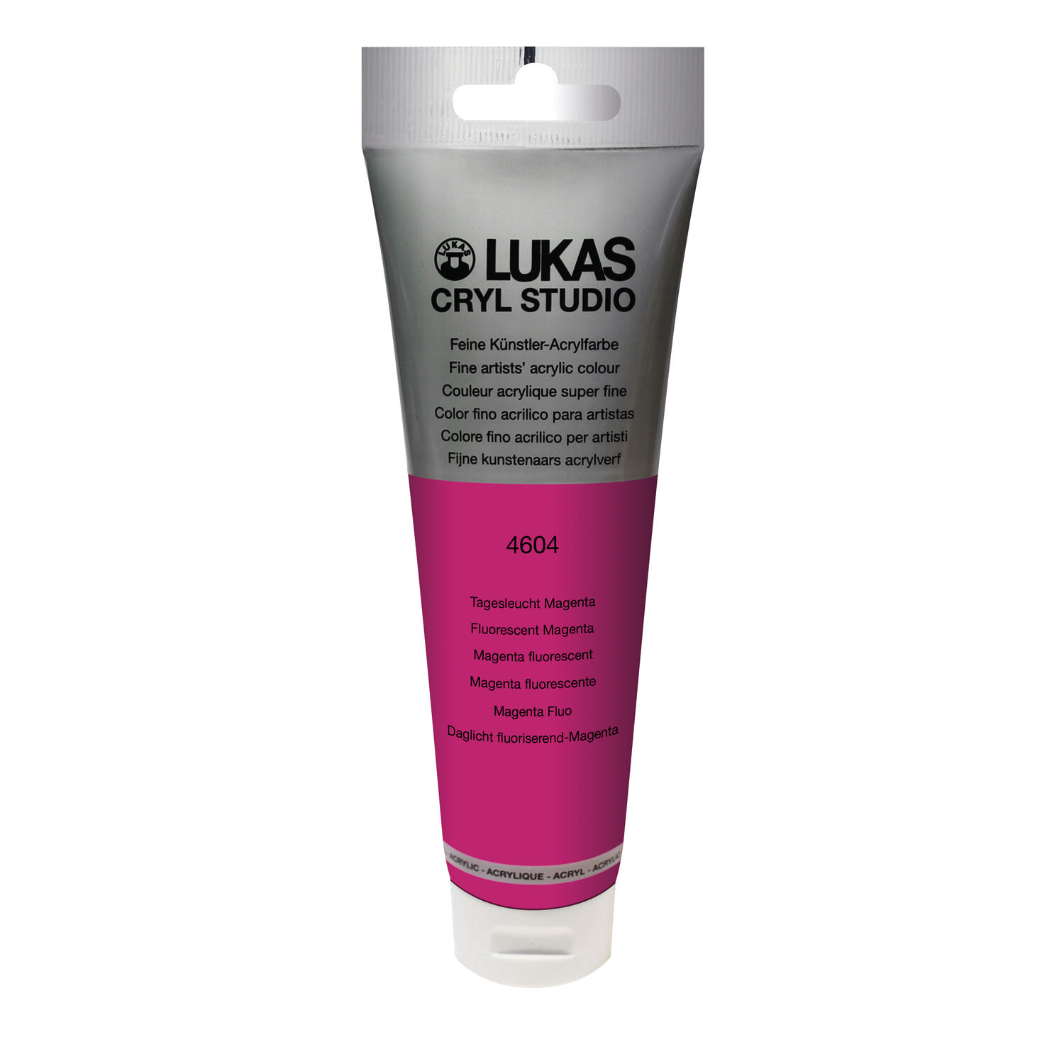 NEU LUKAS CRYL STUDIO / Acrylfarbe, Tagesleuchtfarbe 125 ml, Magenta