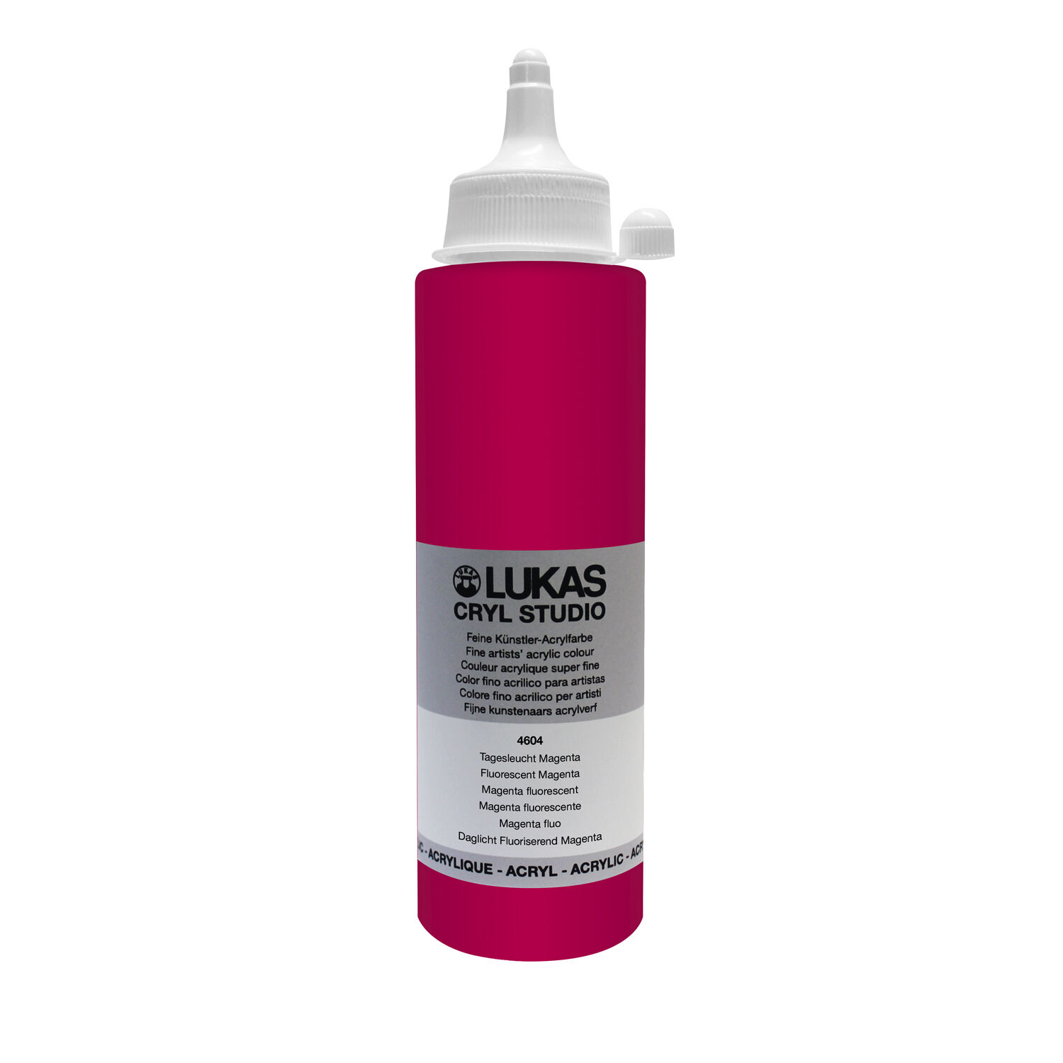 NEU LUKAS CRYL STUDIO / Acrylfarbe, Tagesleuchtfarbe 250ml, Magenta