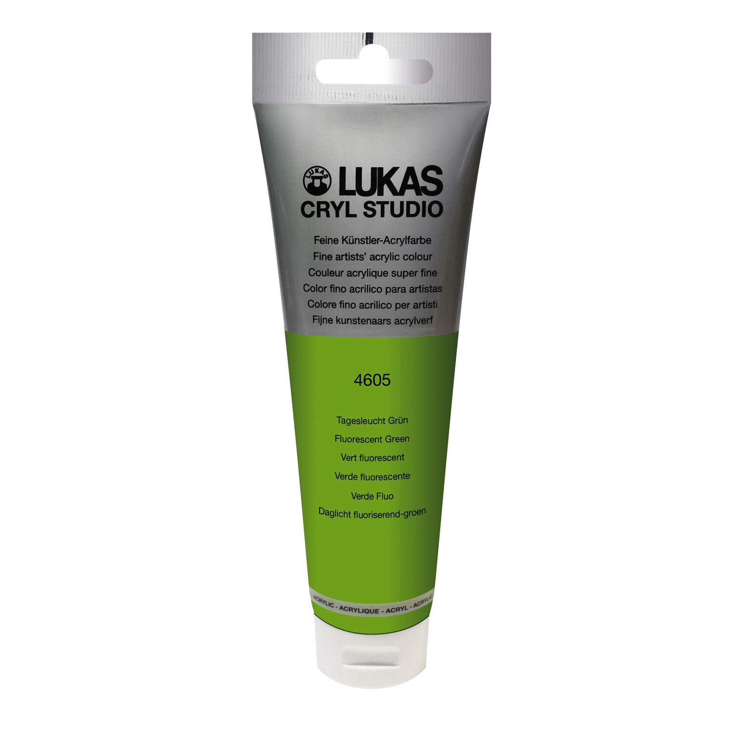 NEU LUKAS CRYL STUDIO / Acrylfarbe, Tagesleuchtfarbe 125 ml, Grn