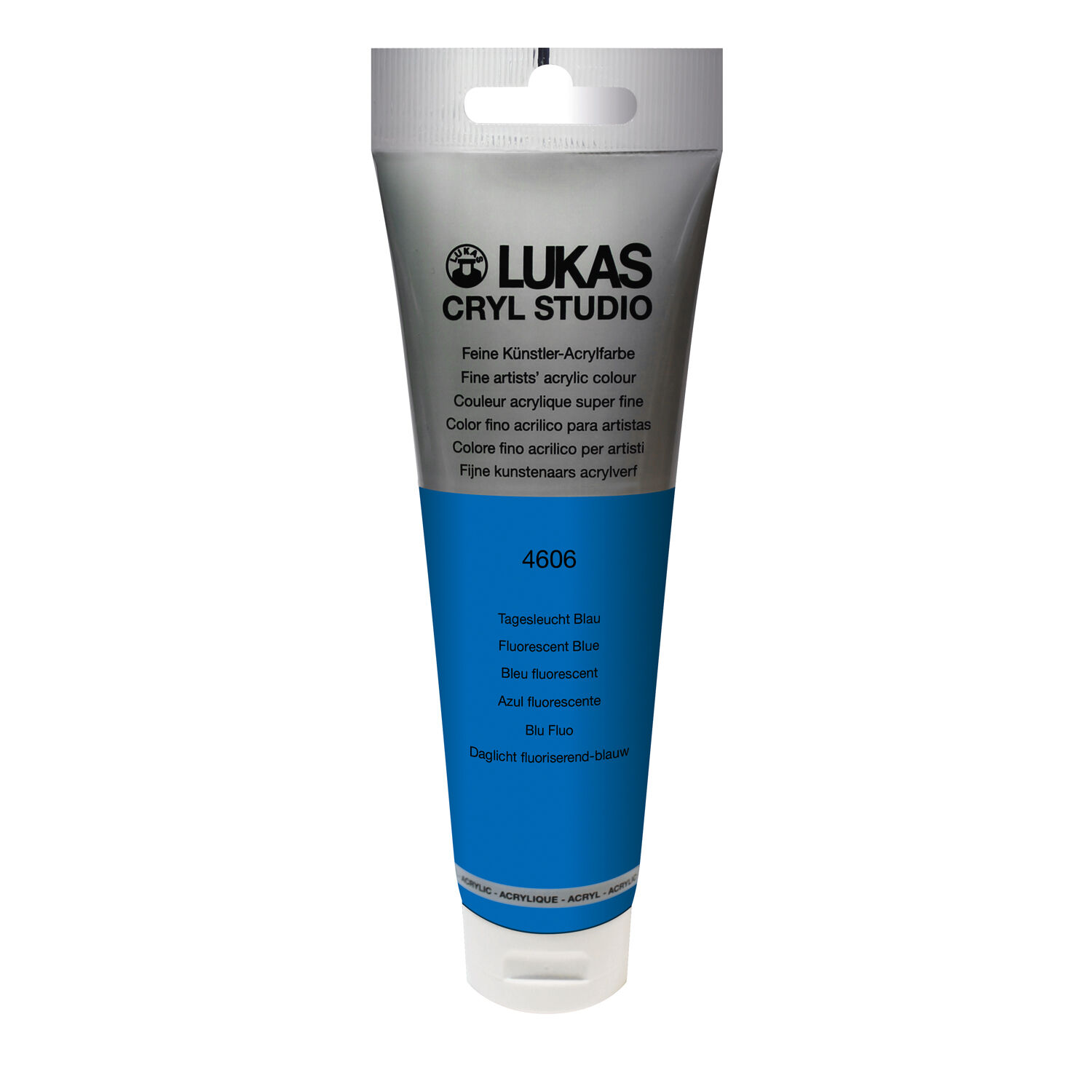 NEU LUKAS CRYL STUDIO / Acrylfarbe, Tagesleuchtfarbe 125 ml, Blau