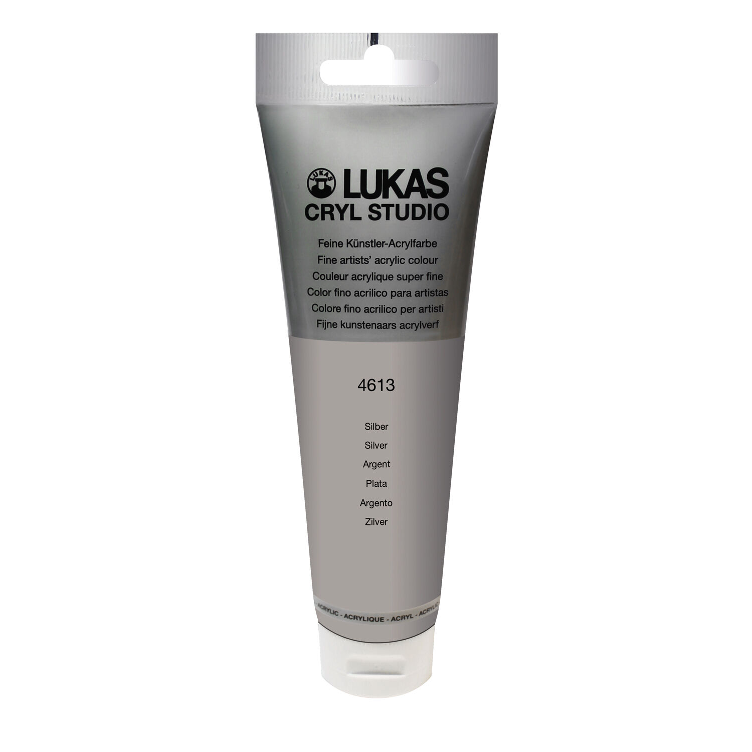 NEU LUKAS CRYL STUDIO / Acrylfarbe, 125 ml, Silber