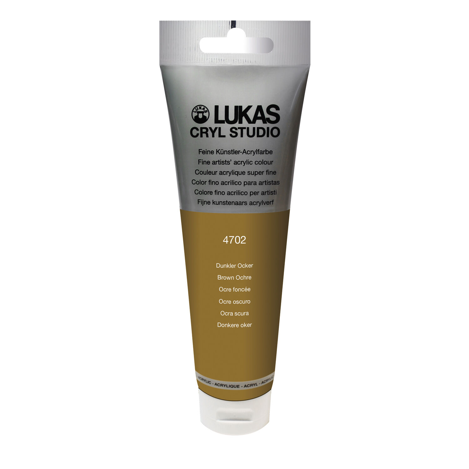 NEU LUKAS CRYL STUDIO / Acrylfarbe, 125 ml, Dunkler Ocker
