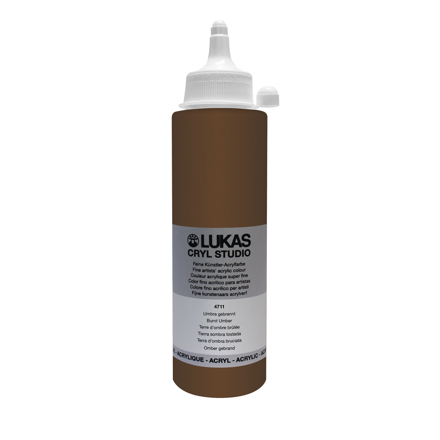 NEU LUKAS CRYL STUDIO / Acrylfarbe, 250 ml, Umbra gebrannt