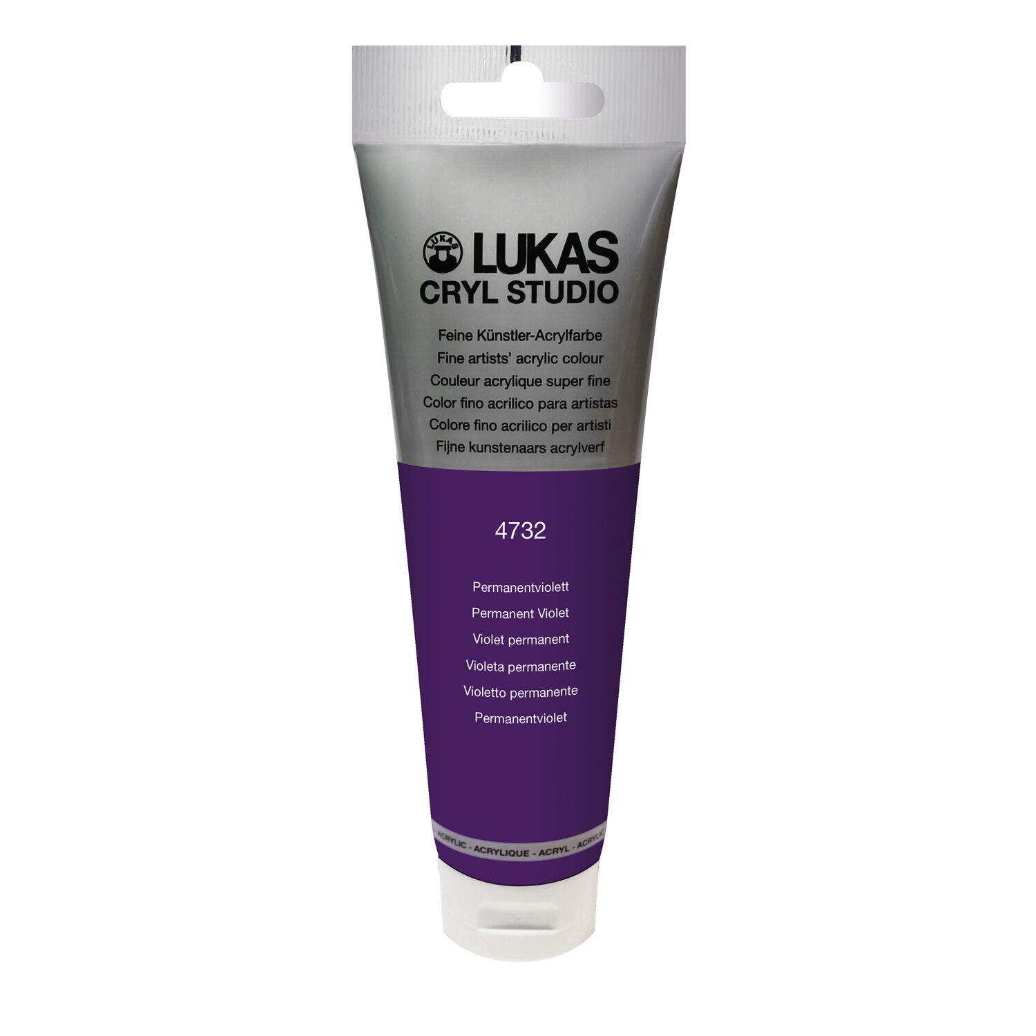 NEU LUKAS CRYL STUDIO / Acrylfarbe, 125 ml, Permanentviolett