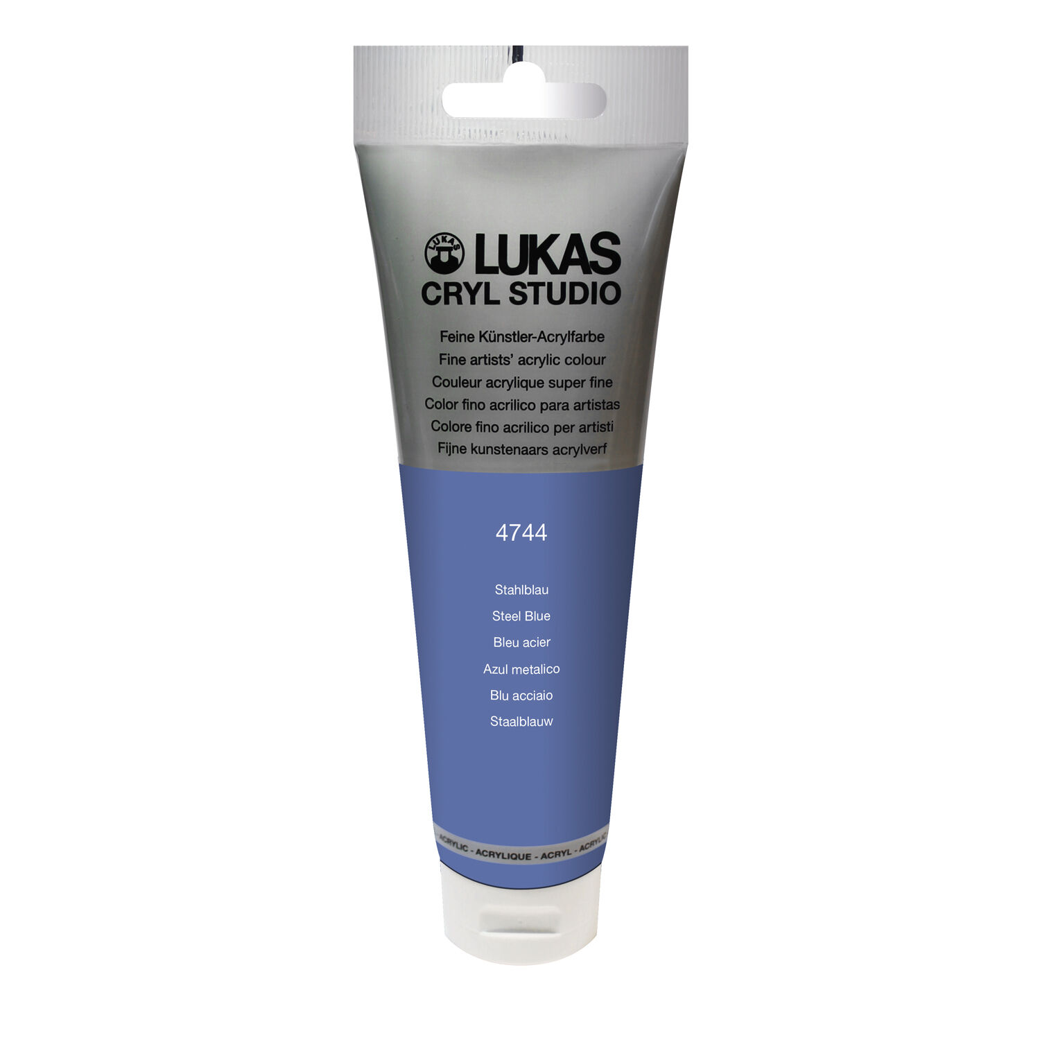 NEU LUKAS CRYL STUDIO / Acrylfarbe, 125 ml, Stahlblau