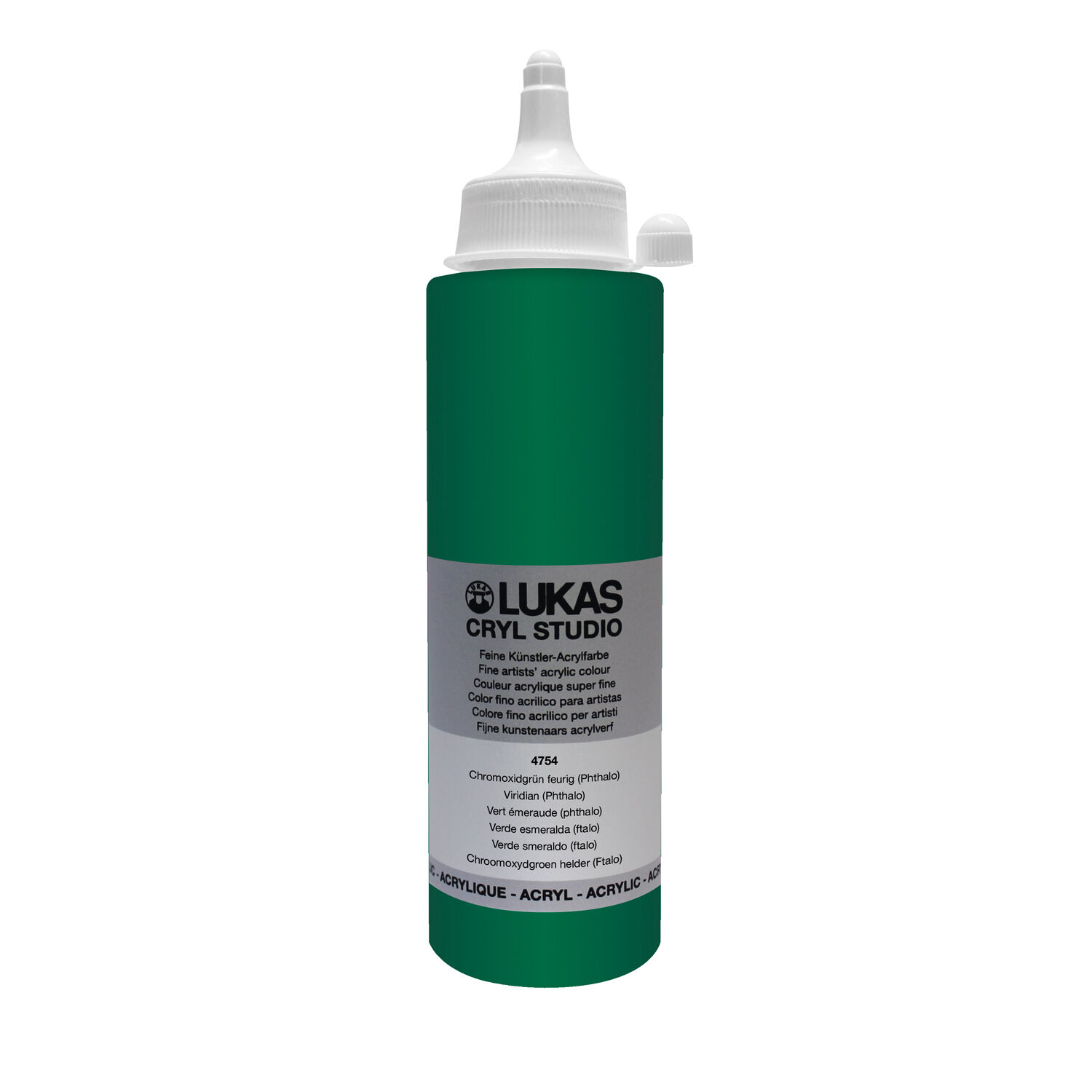 NEU LUKAS CRYL STUDIO / Acrylfarbe, 250 ml, Chromoxidgrn feurig (Phthalo)
