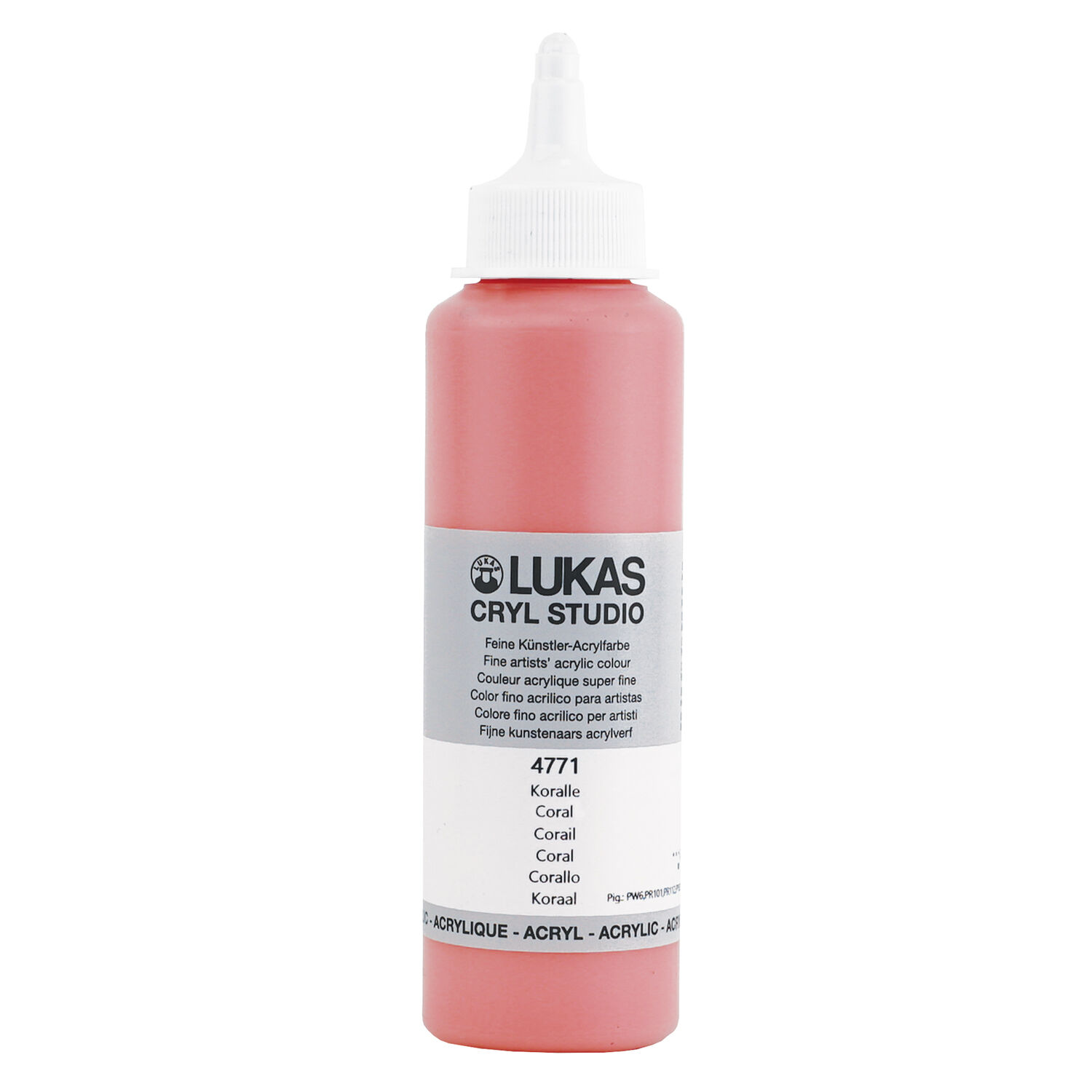 NEU LUKAS CRYL STUDIO / Acrylfarbe, 250 ml, Koralle