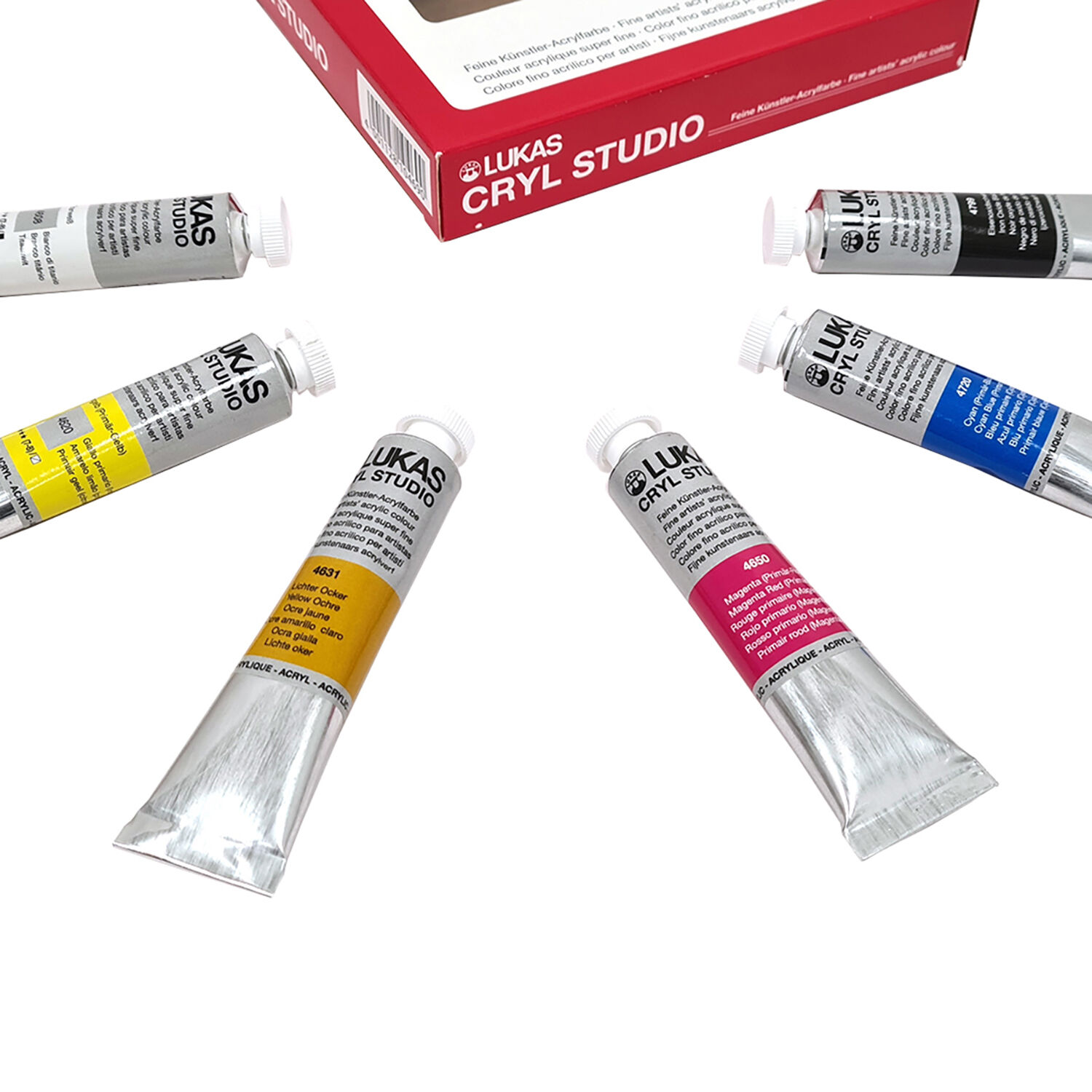 NEU LUKAS CRYL STUDIO / Acrylfarben Set, 6 x 20 ml Bild 3