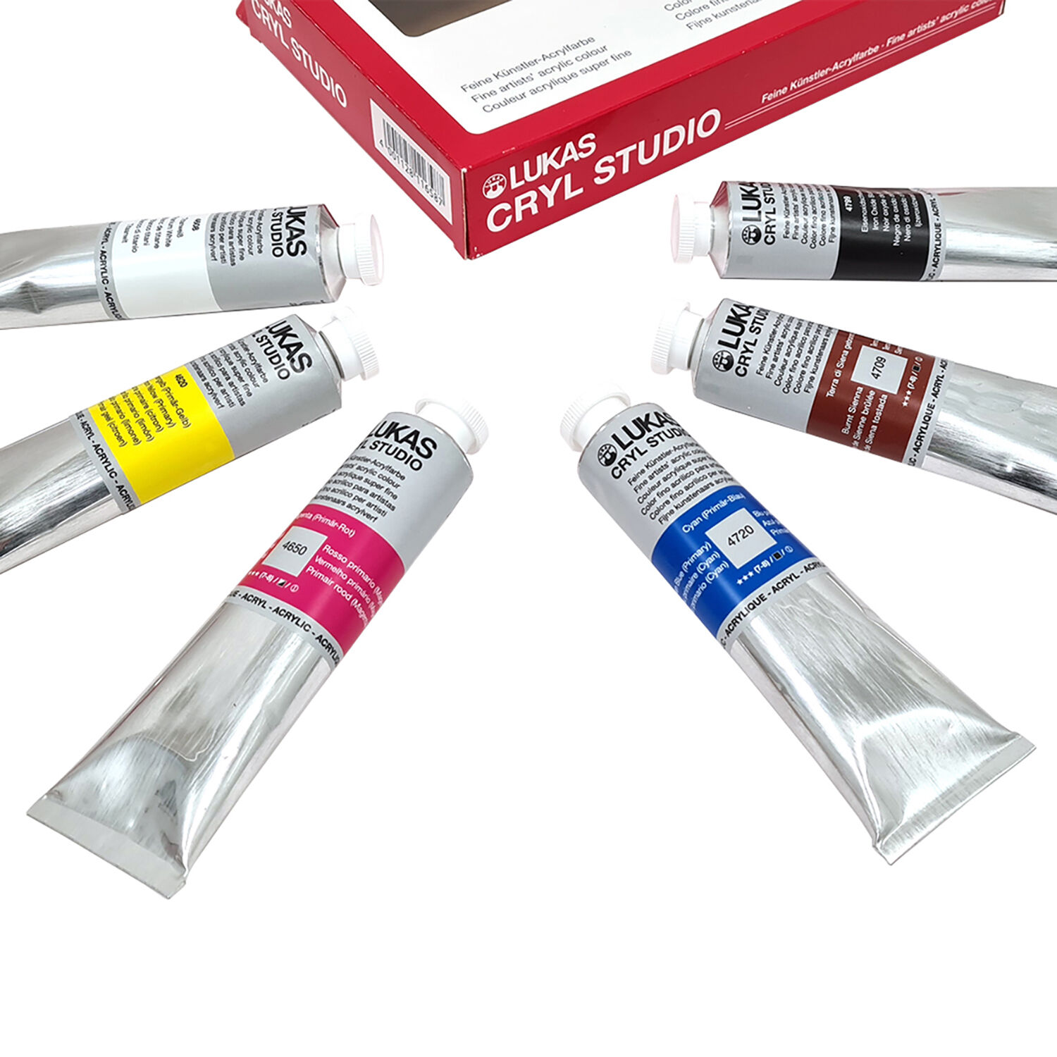 NEU LUKAS CRYL STUDIO / Acrylfarben Set, 6 x 75 ml Bild 2