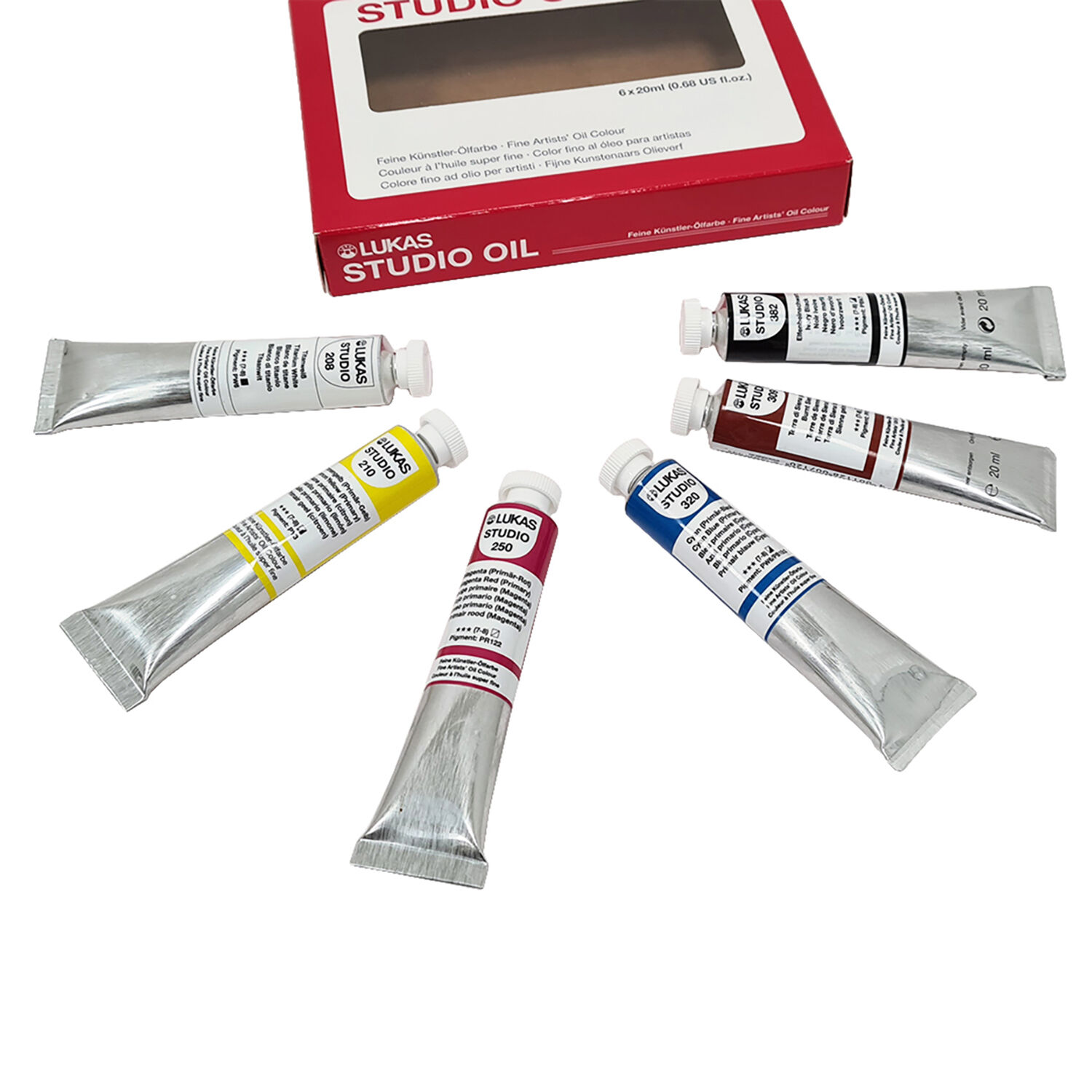 NEU LUKAS STUDIO OIL / lmalfarben Set, 6 x 20 ml Bild 3