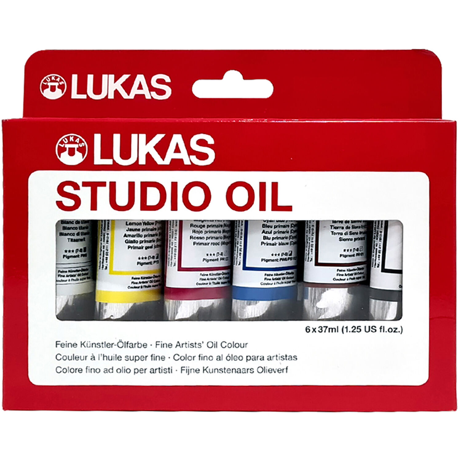 NEU LUKAS STUDIO OIL / lmalfarben Set, 6 x 37 ml