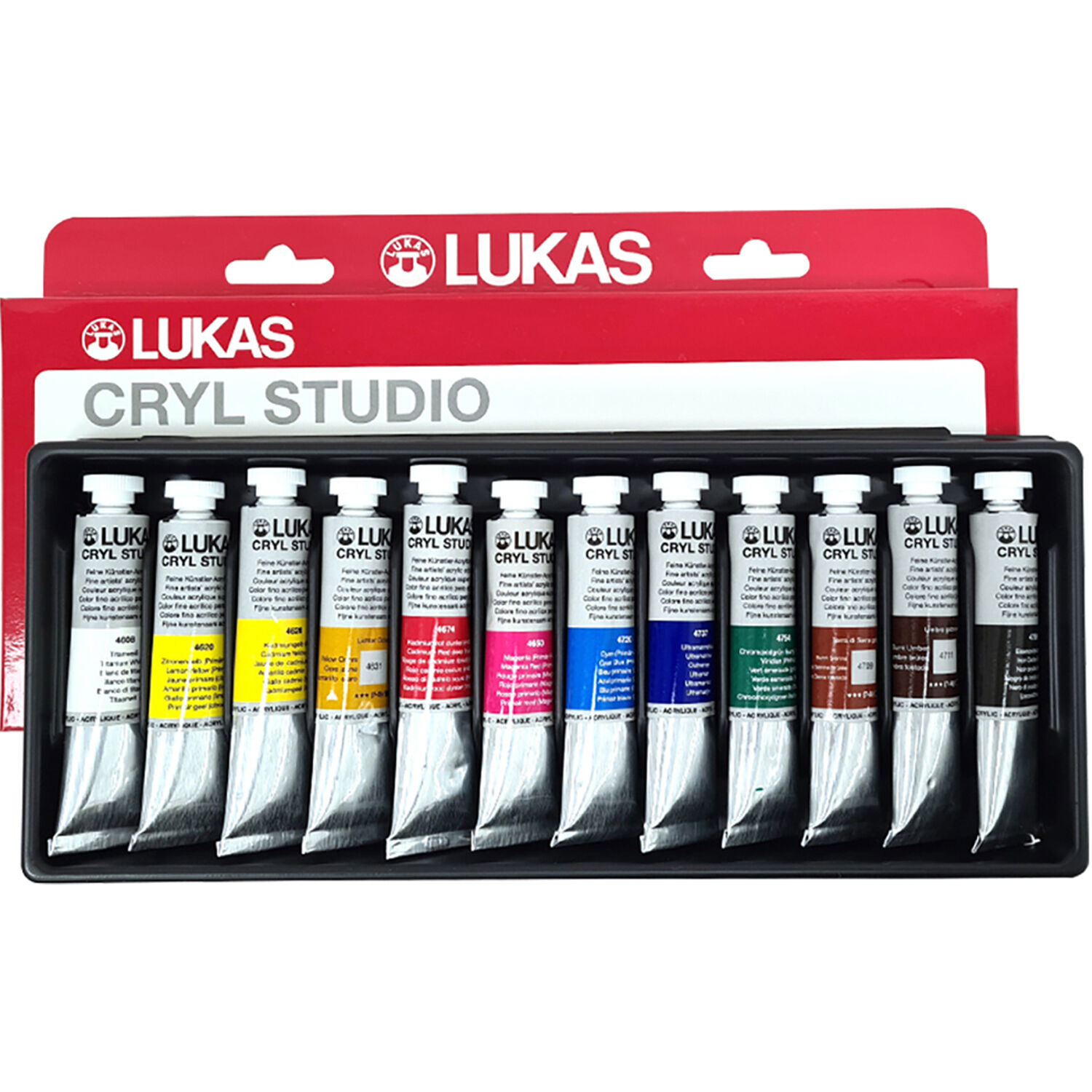 NEU LUKAS CRYL STUDIO / Acrylfarben Set, 12 x 20 ml Bild 2