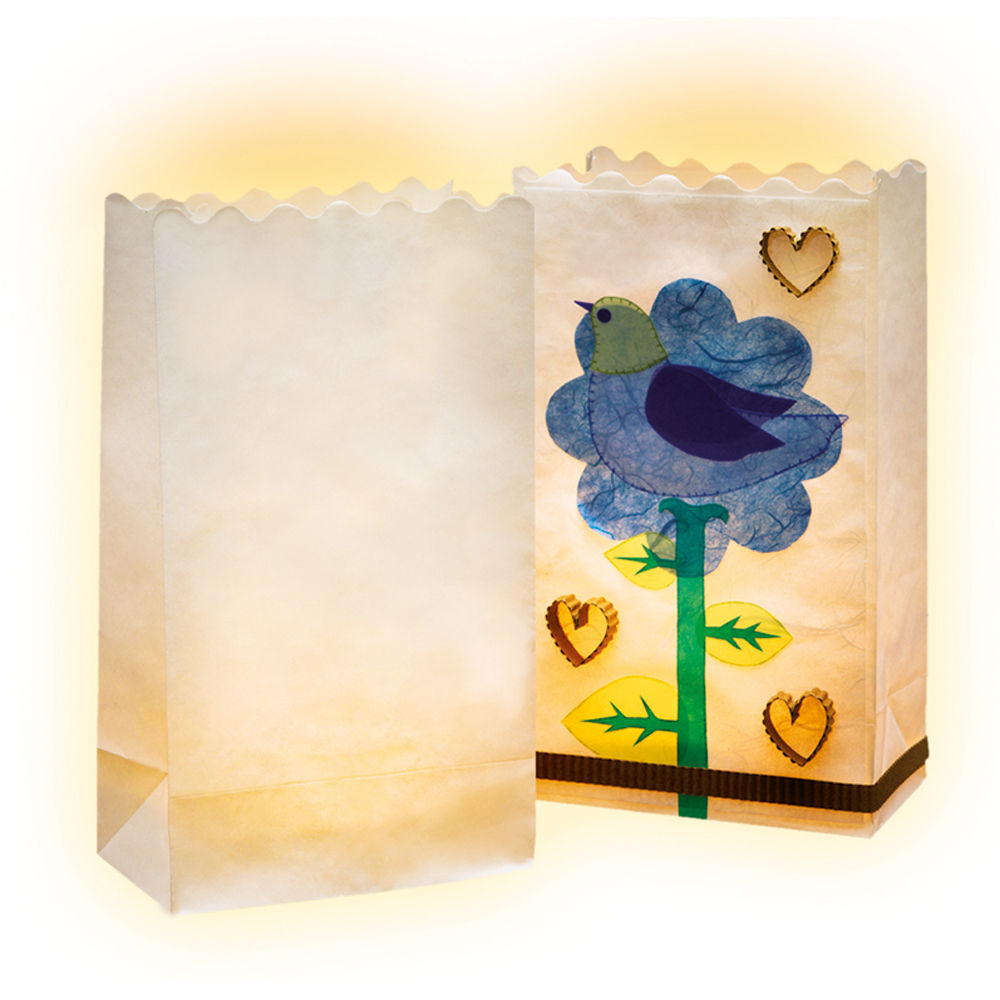 Lichtertte, 19x11,5x7cm, 5 Stck Blanko Bild 2