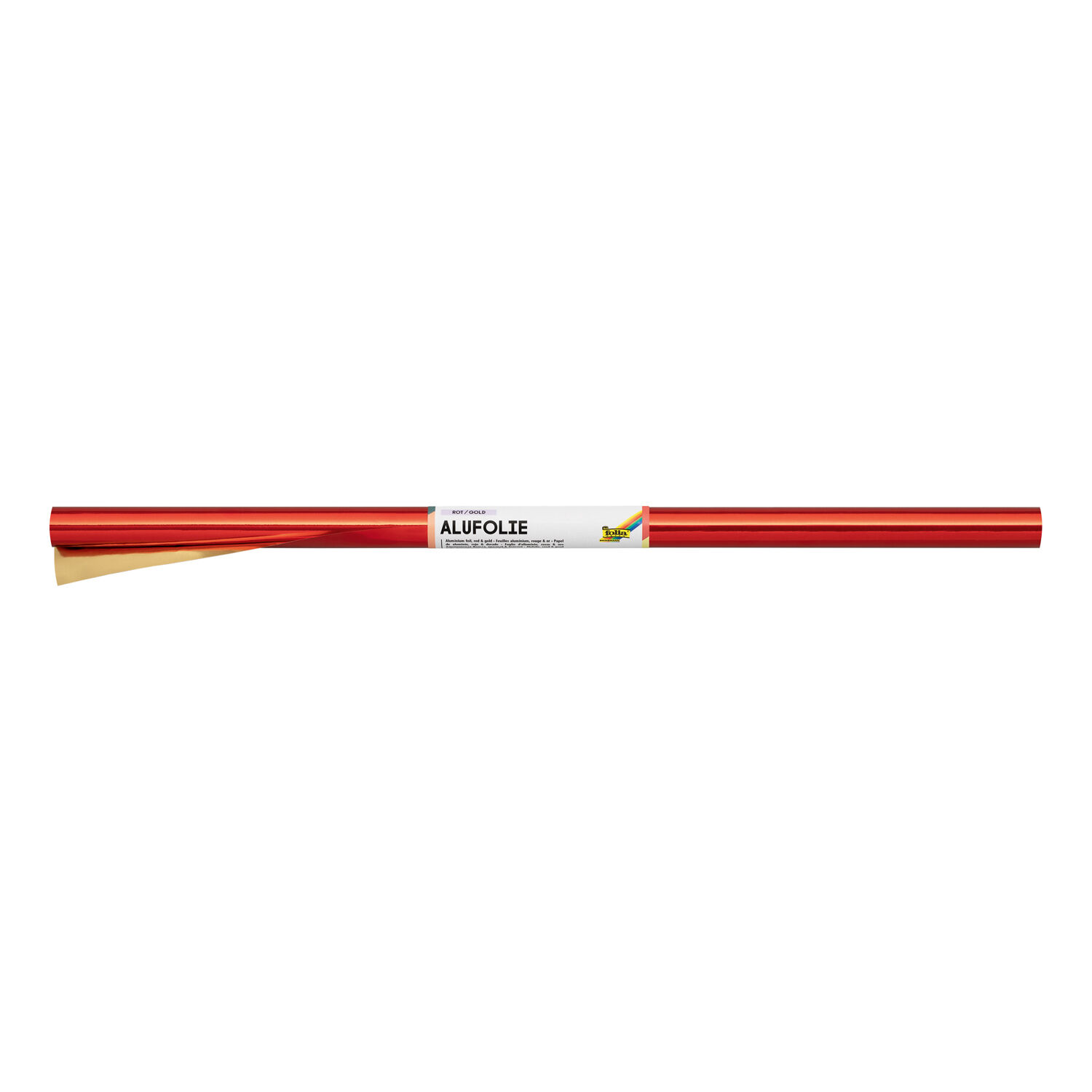 Alu-Folie, rot/gold, 50 x 78cm