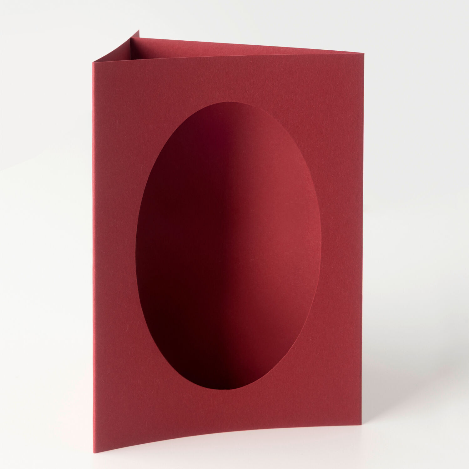 Passepartoutkarten & Umschl�ge Oval Wei� Bild 3