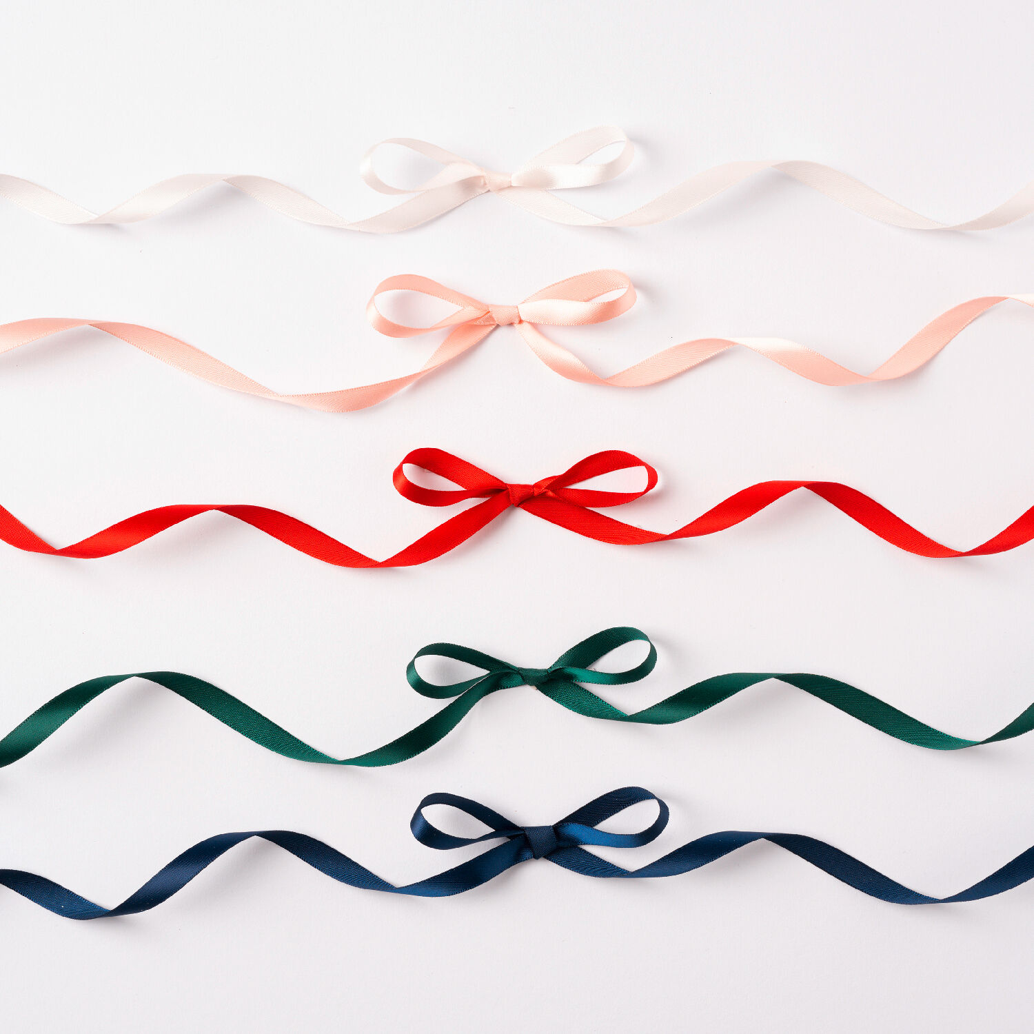 Satinbnder-Mix Classic, 5 Farben, 10mm x 4 Meter Bild 2