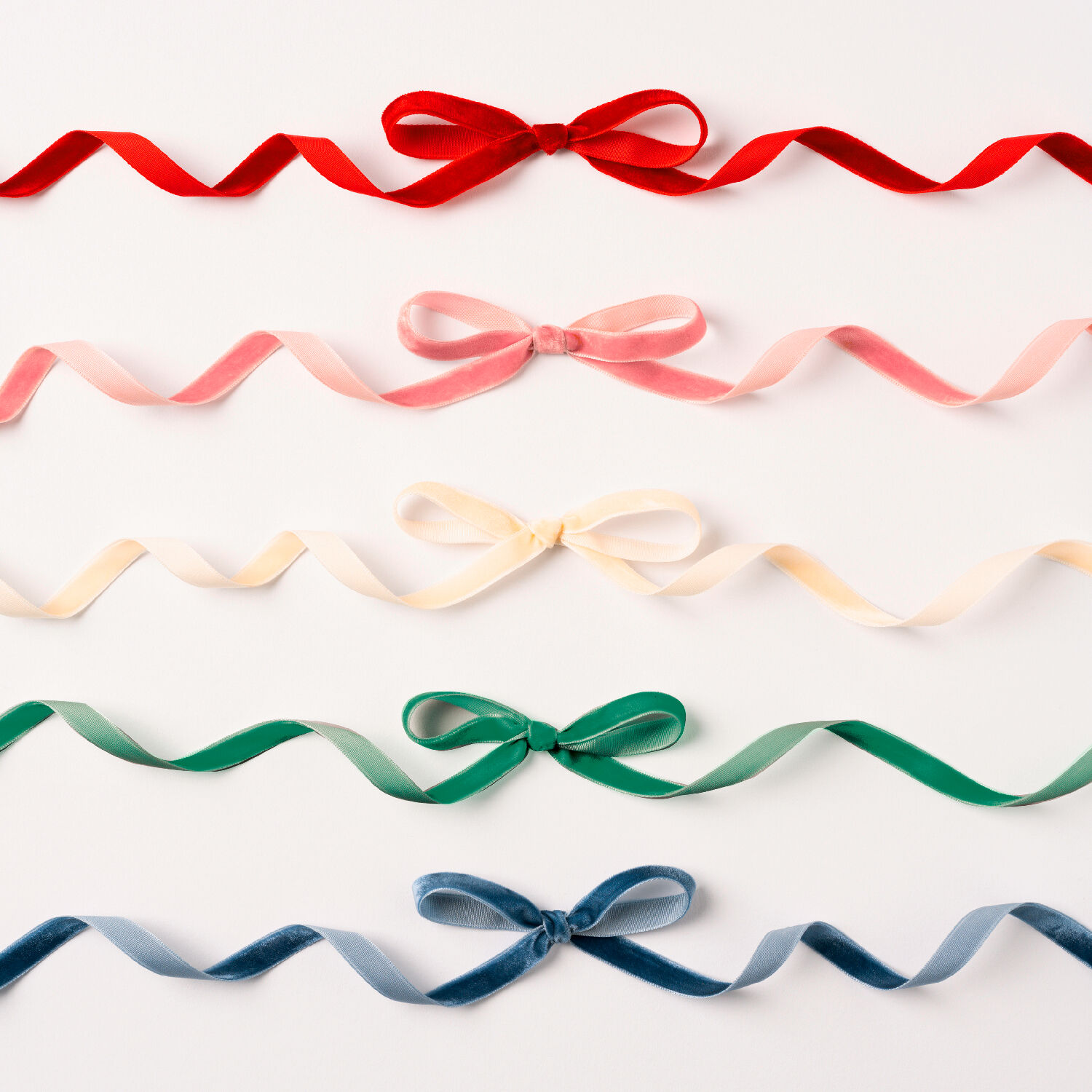 Samtbnder-Mix Classic, 5 Farben, 10mm x 2 Meter Bild 2