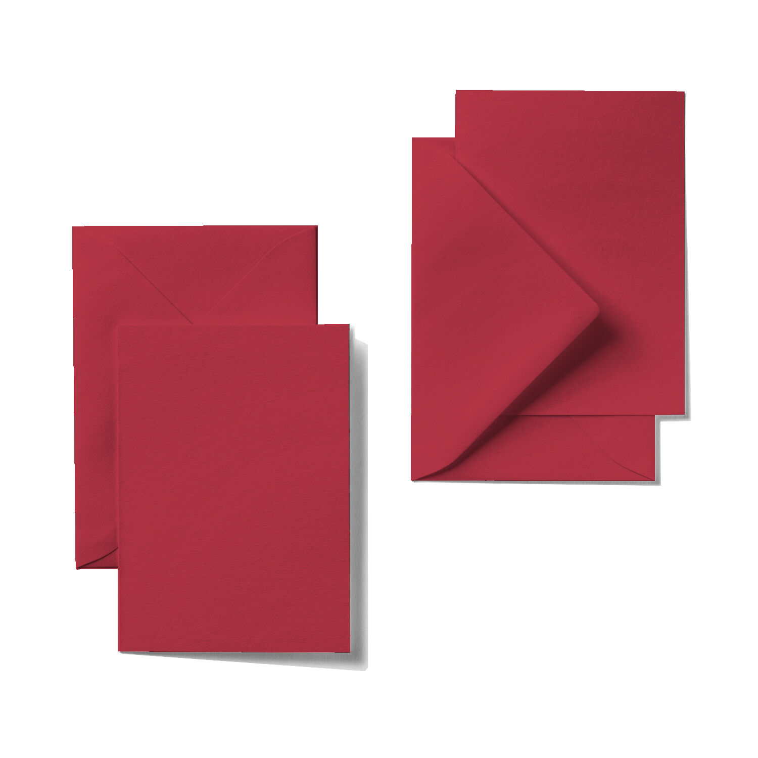 Doppelkarten & Umschl�ge, Standardformat Dunkelrot