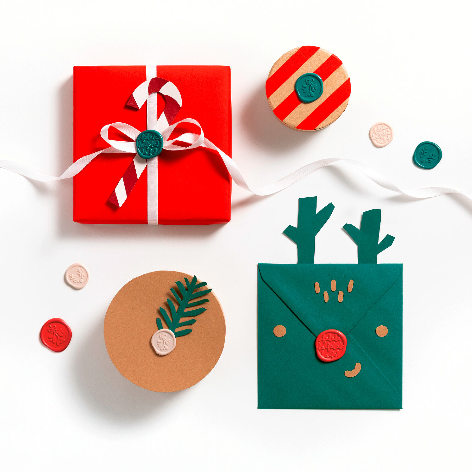 Wachs-Siegel Sticker Weihnachten, 9 Stck sortiert Bild 3
