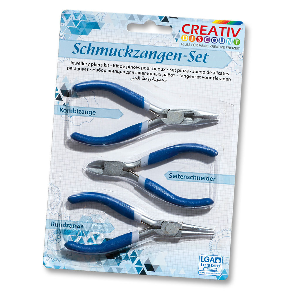Schmuckzangen-Set, 3 Stck