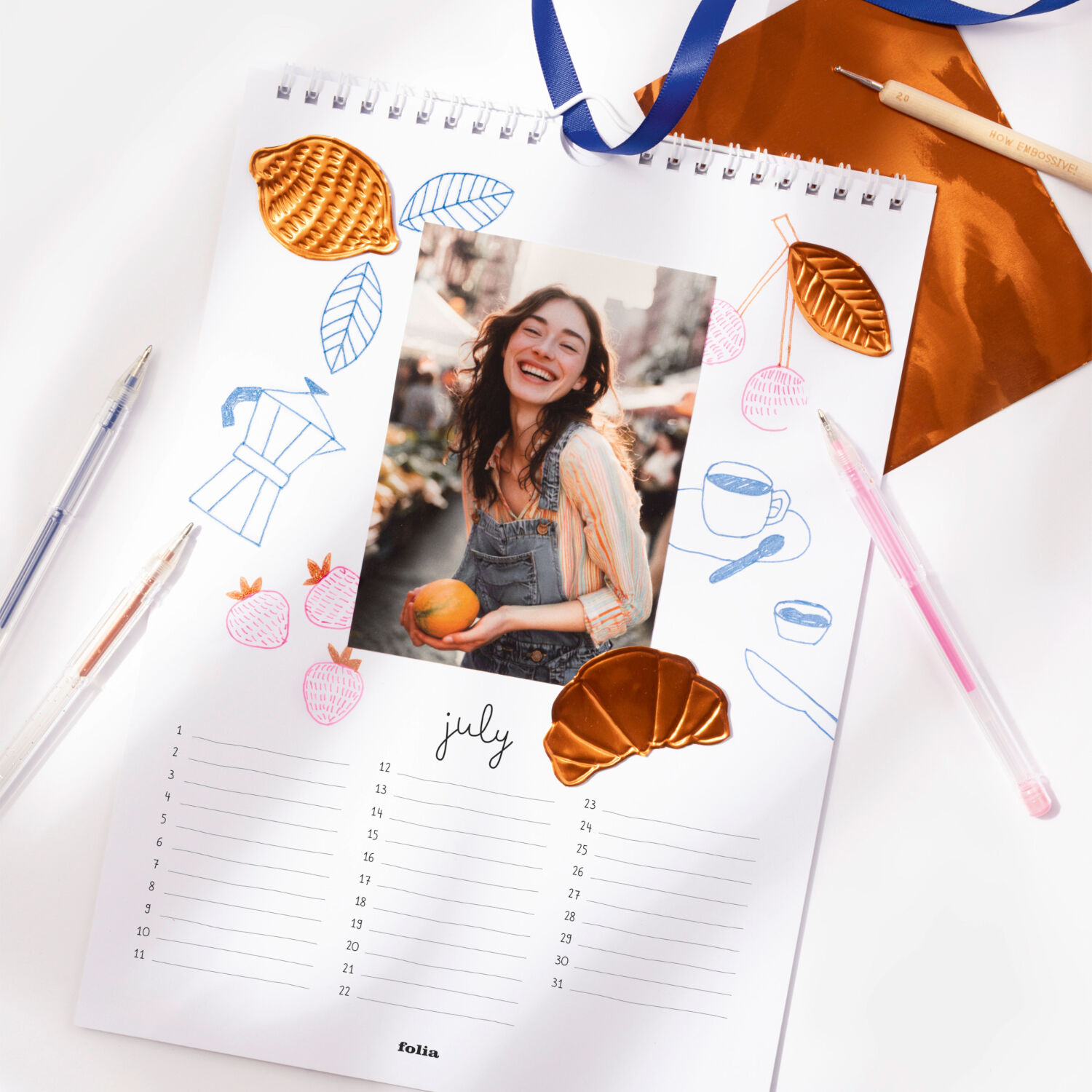 DIY Fotokalender, wei�, 190g/m�, DIN A4 Bild 2