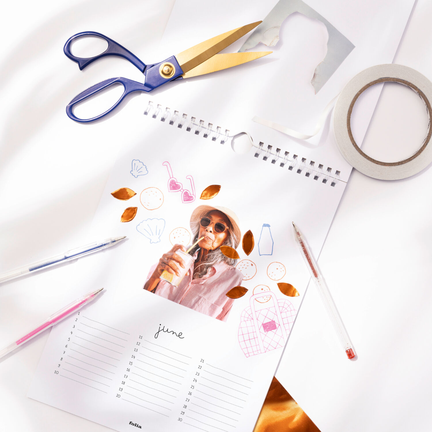 DIY Fotokalender, wei�, 190g/m�, DIN A4 Bild 3