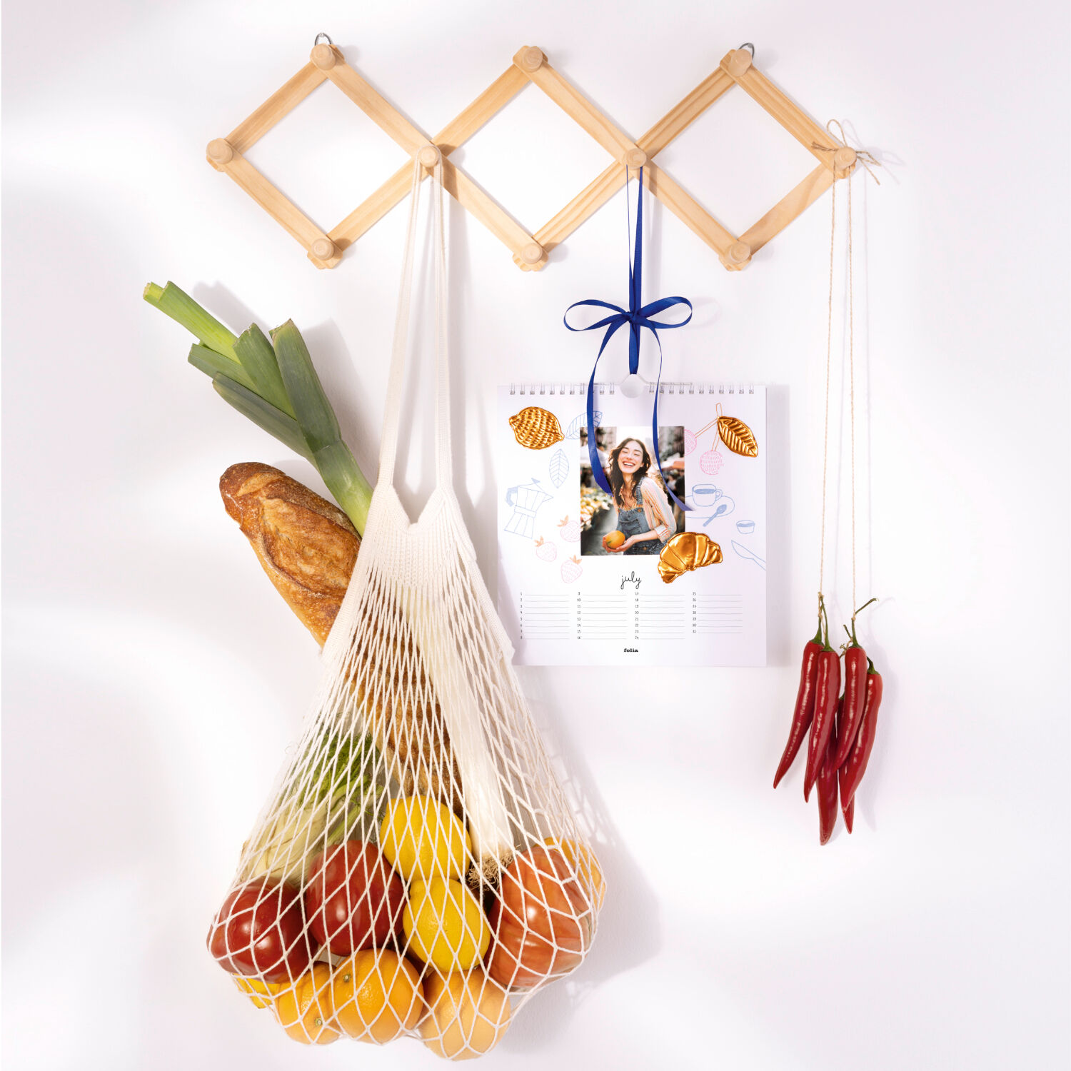 DIY Fotokalender, wei�, 190g/m�, 23x23cm Bild 4