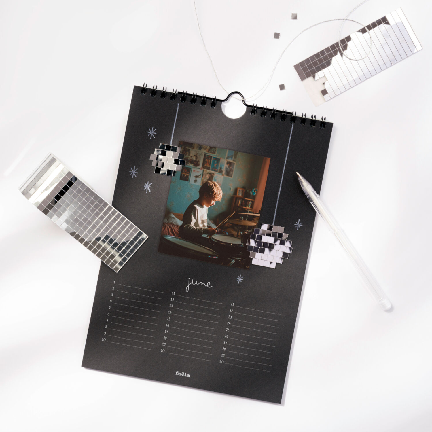 DIY Fotokalender, schwarz, 190g/m�, DIN A4 Bild 2