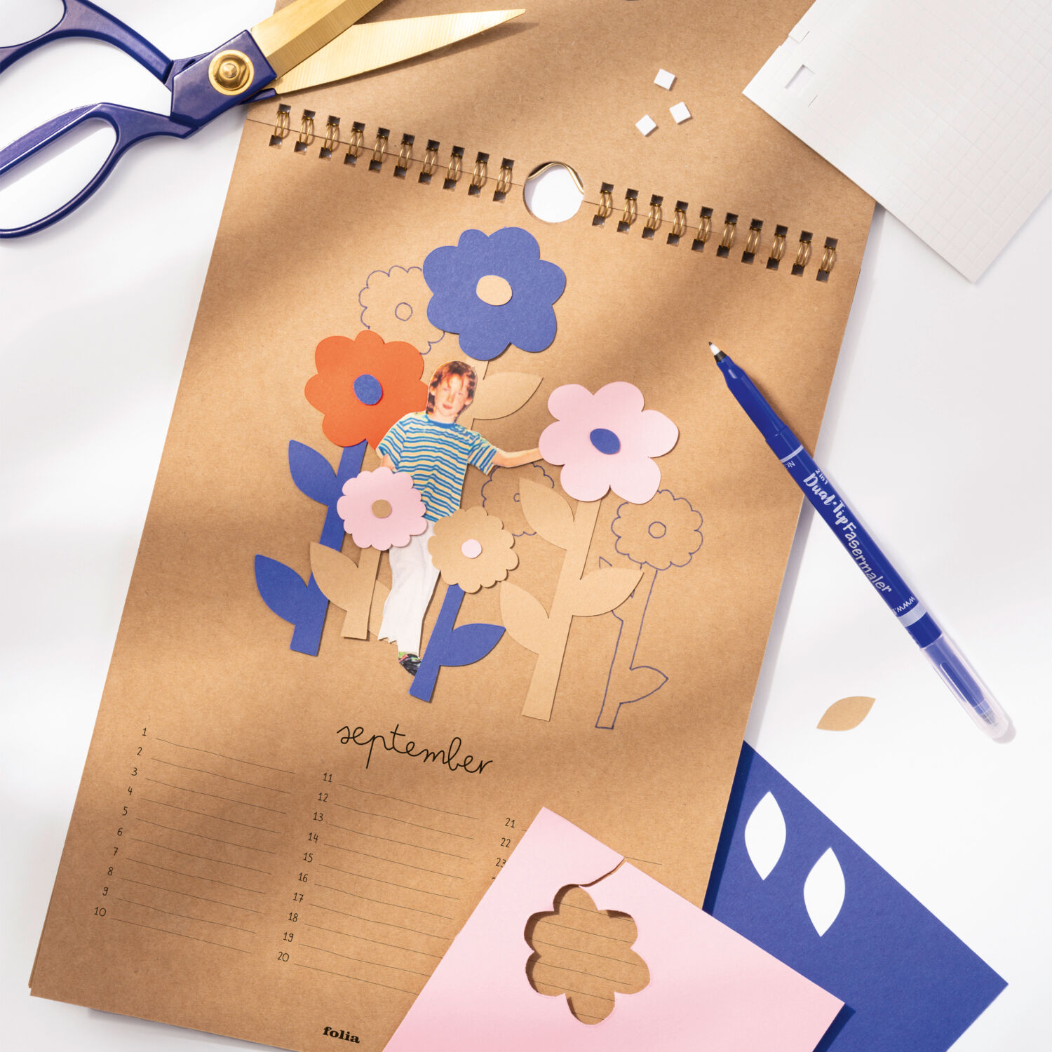 DIY Fotokalender, kraft, 200g/m�, DIN A4 Bild 3