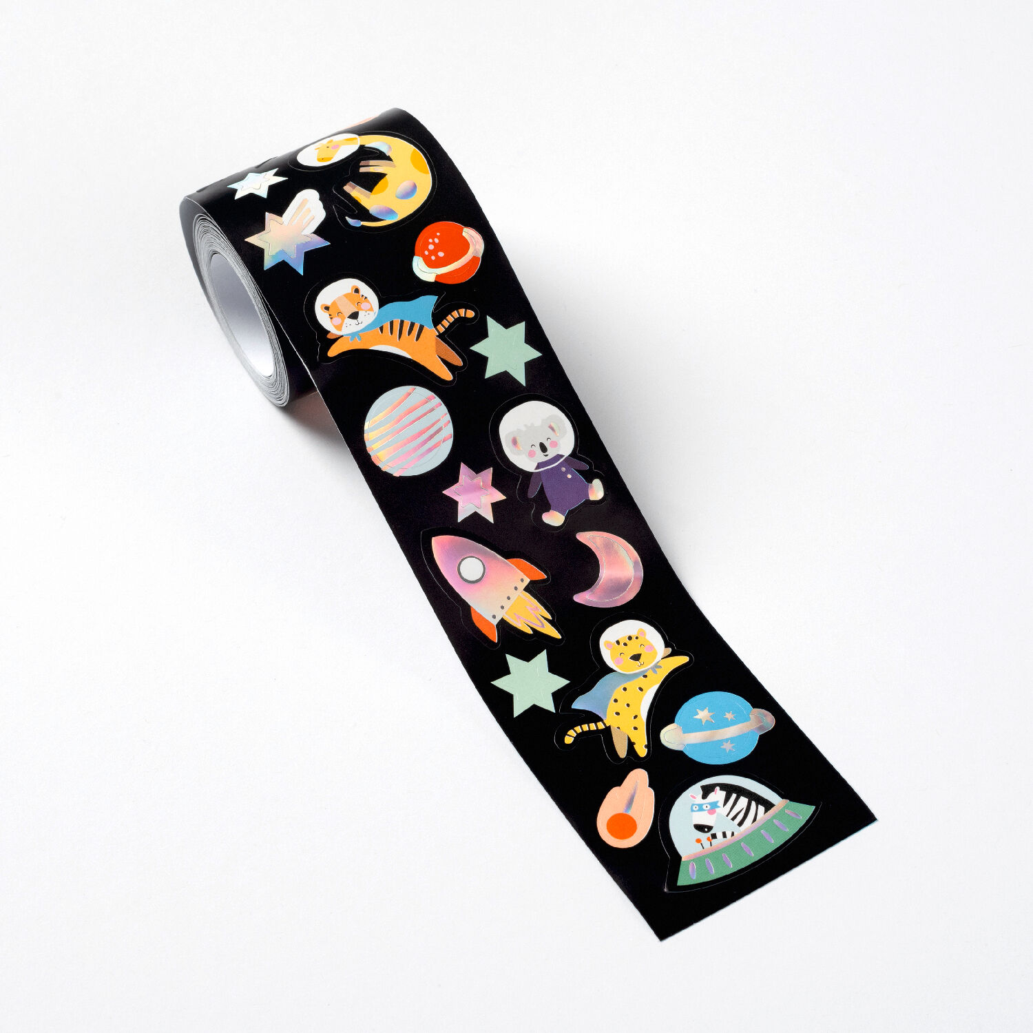 Stickerrolle Space Safari, 4m, 320 Sticker Bild 2