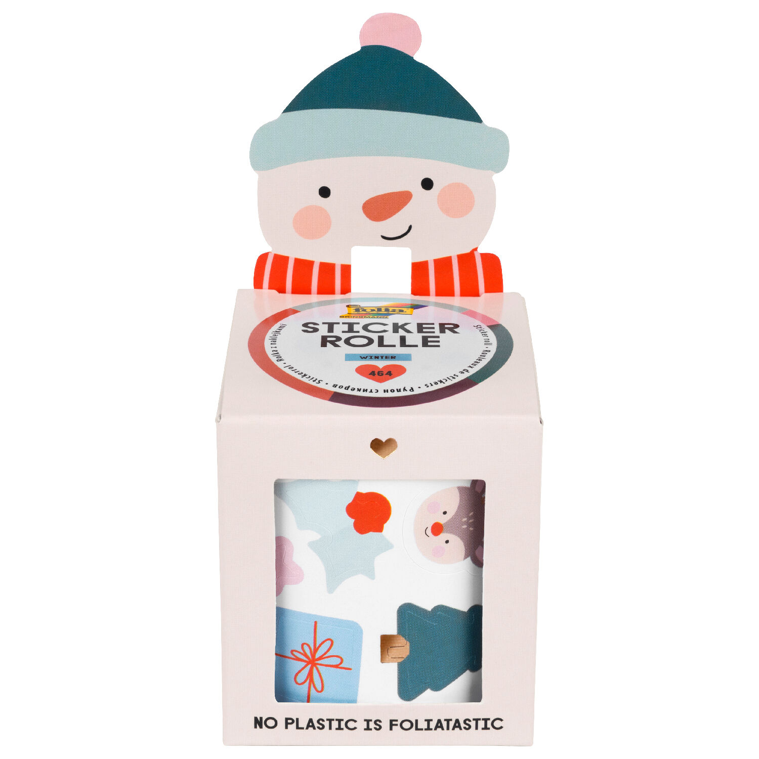Stickerrolle Winter, 4m, 464 Sticker