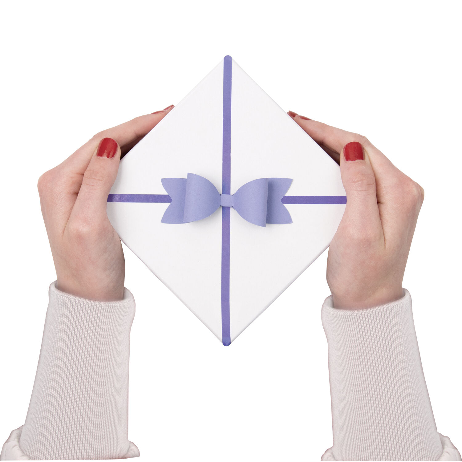 Geschenkboxen-Set 12 tlg. Eckig, wei, PREISHIT Bild 3