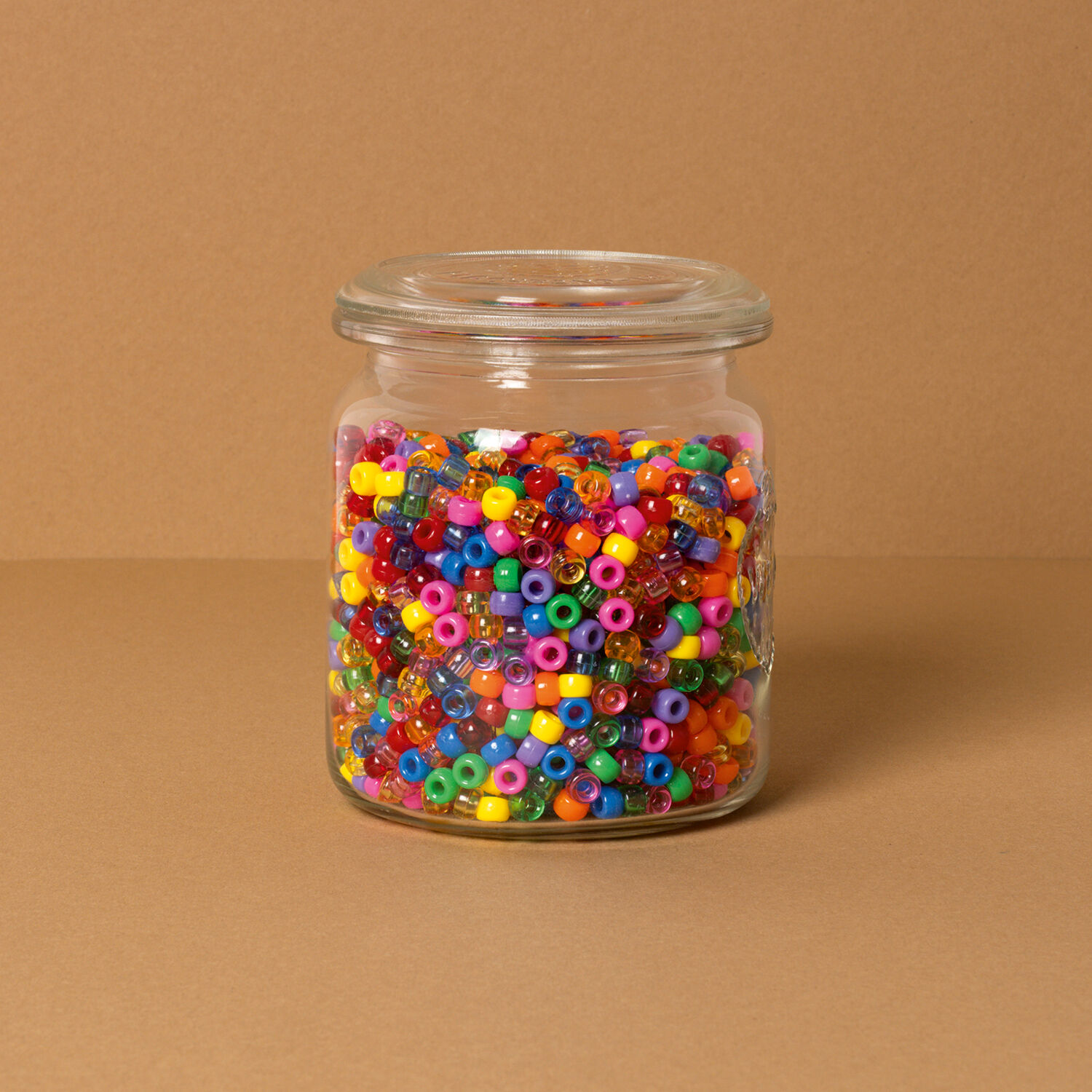 Kunststoff-Perlen Mix BASIC, Jumbo Pack, 500 g farbig sortiert Bild 2