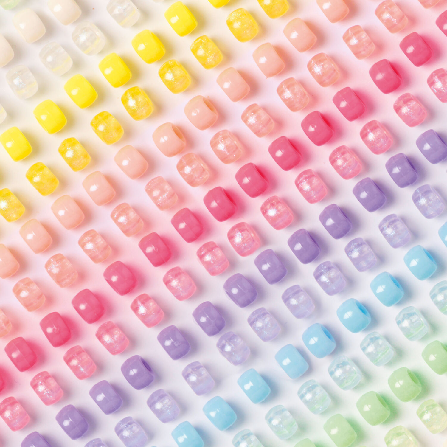 Kunststoff-Perlen Mix PASTEL, Jumbo Pack, 500g farbig sortiert Bild 4