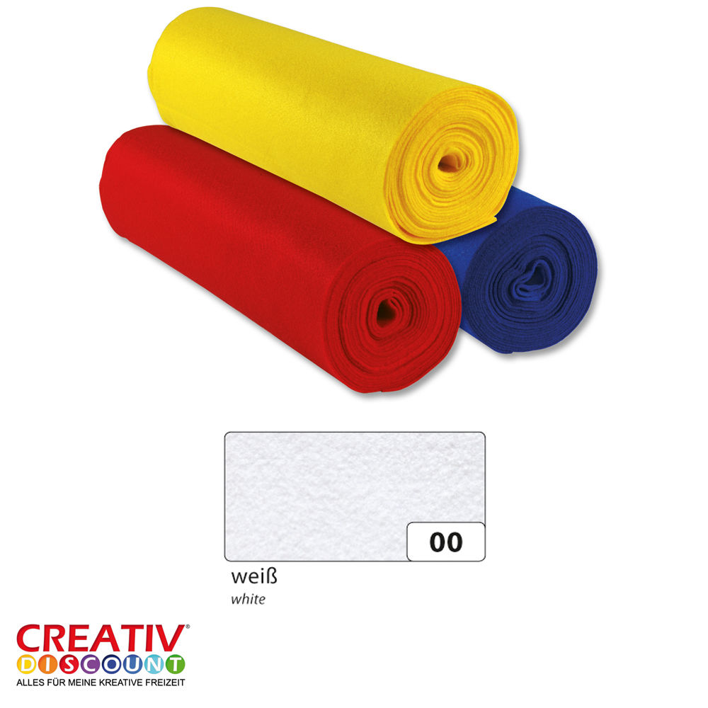 Filzrolle 500x45 cm, Wei