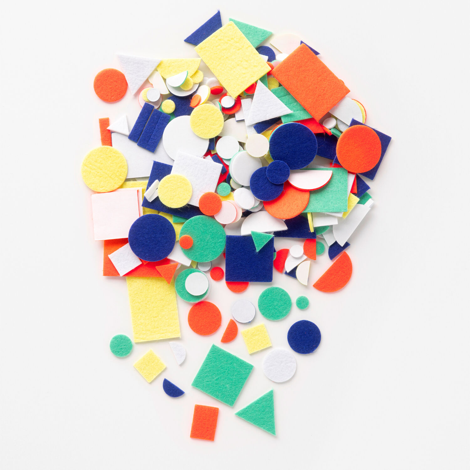 Filz-Sticker FORMEN, 245 Teile selbstklebend, farbig sortiert Bild 2