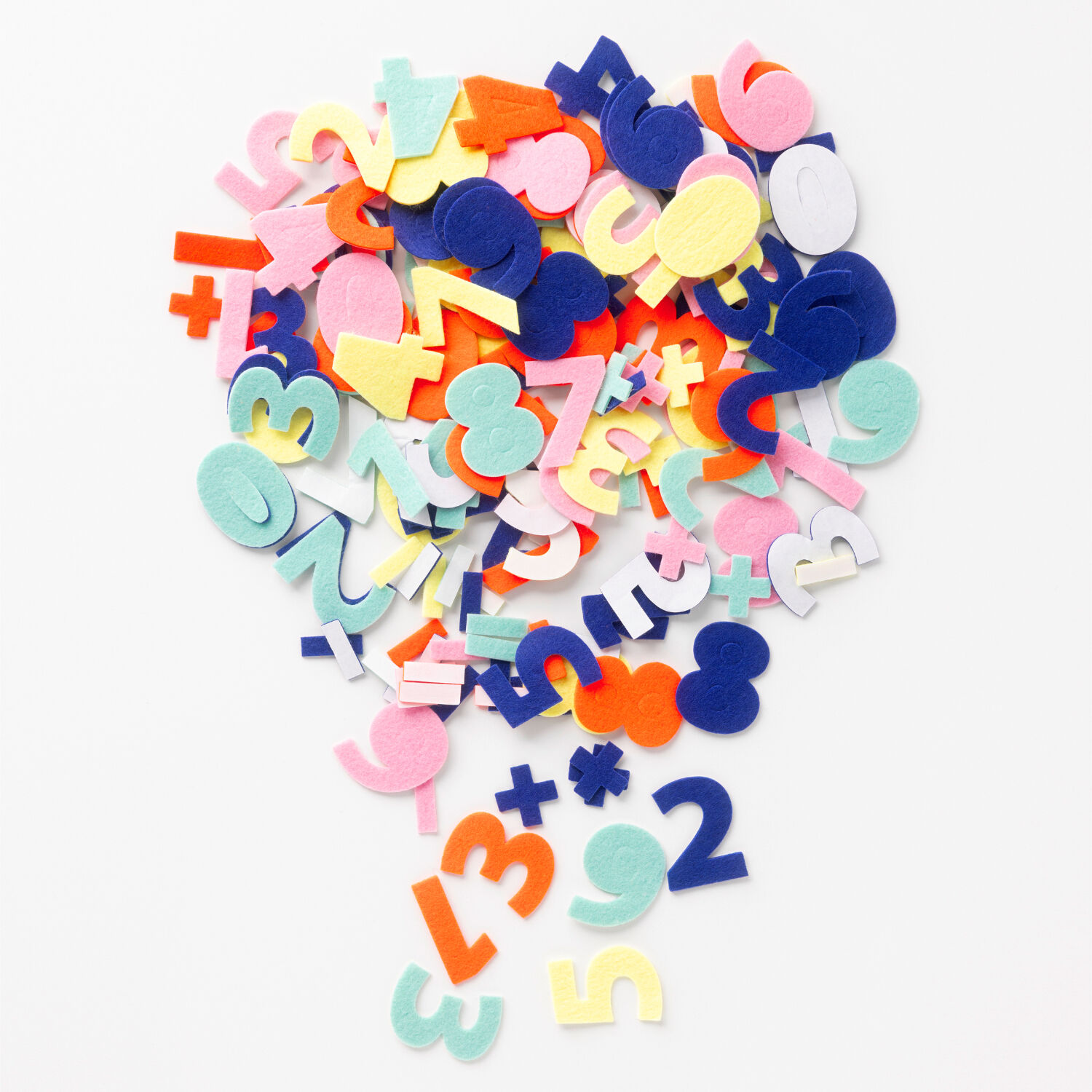 Filz-Sticker ZAHLEN, 140 Teile selbstklebend, farbig sortiert Bild 2