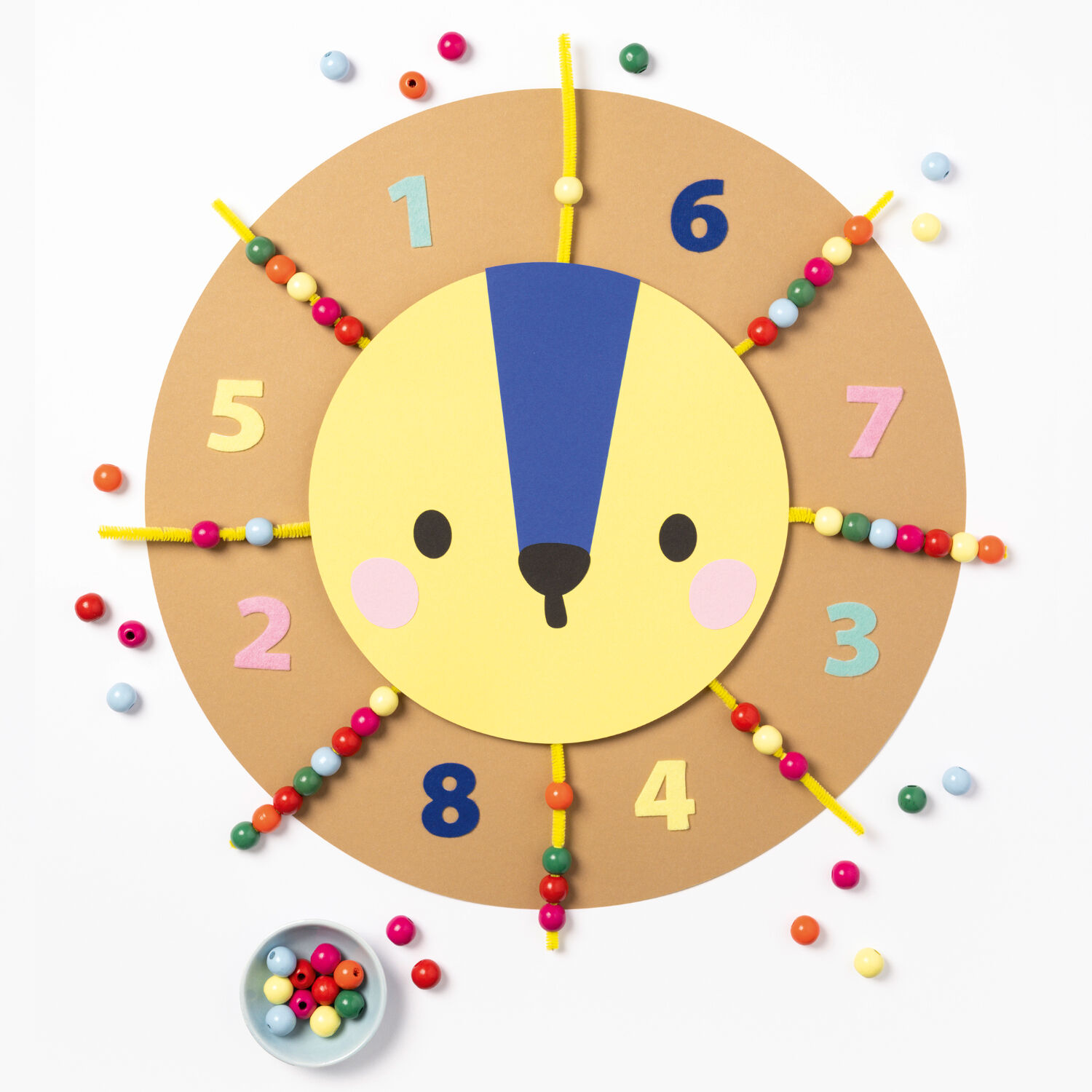 Filz-Sticker ZAHLEN, 140 Teile selbstklebend, farbig sortiert Bild 3