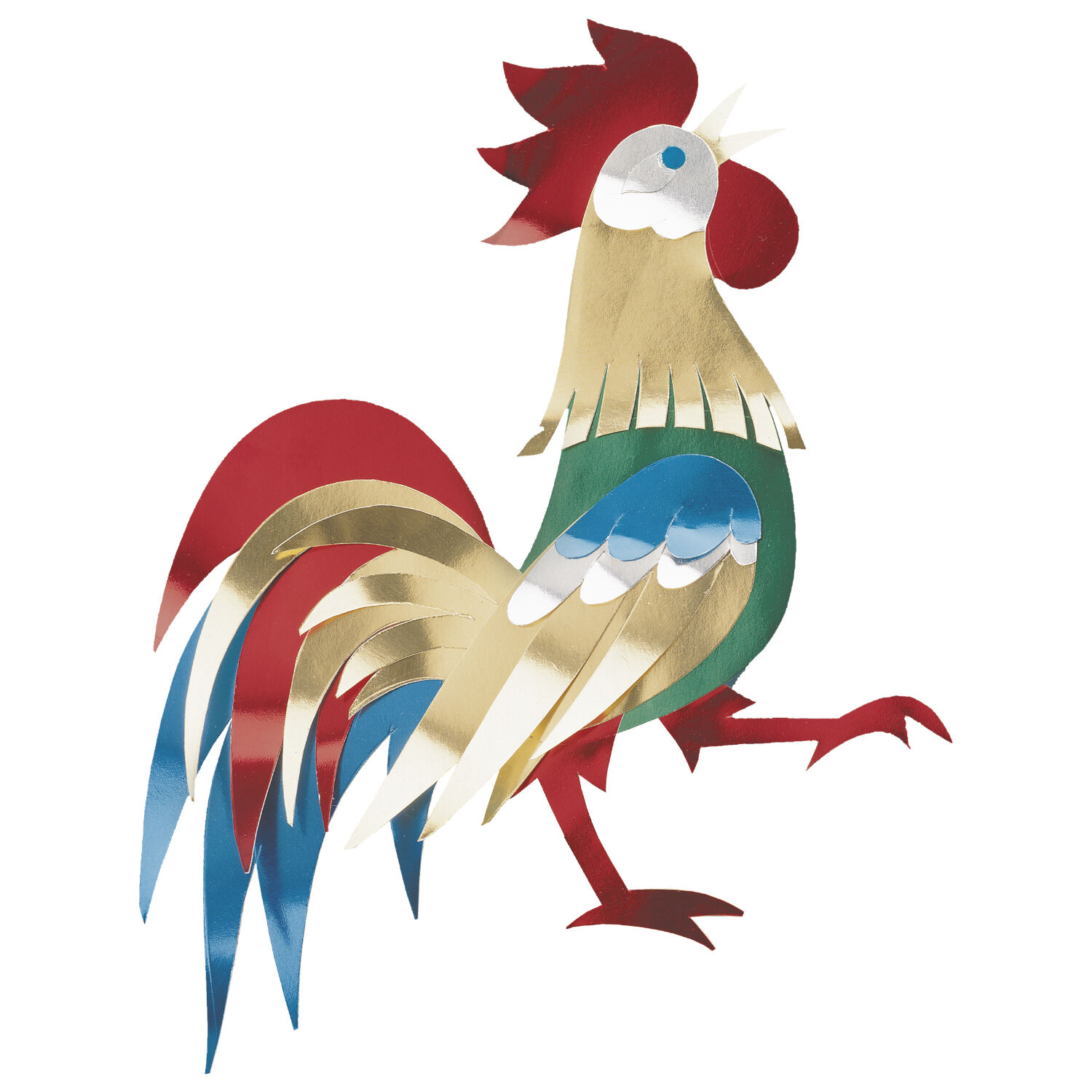 Alu-Bastelkarton Mix, DIN A4, 300g/qm, 5 Bogen sortiert Bild 3