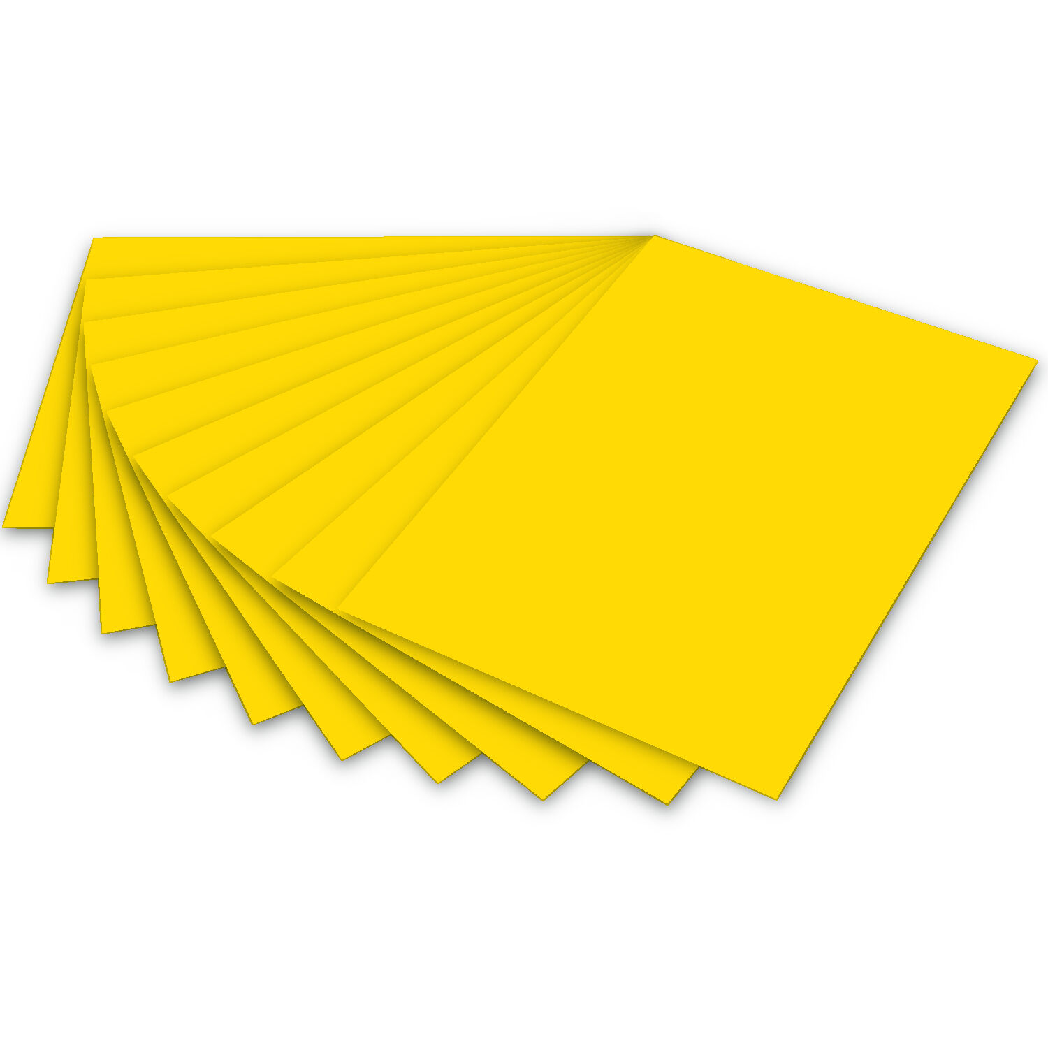 Color-Bastelkarton, 100 Blatt, 220 g/qm, DIN A4, Bananengelb