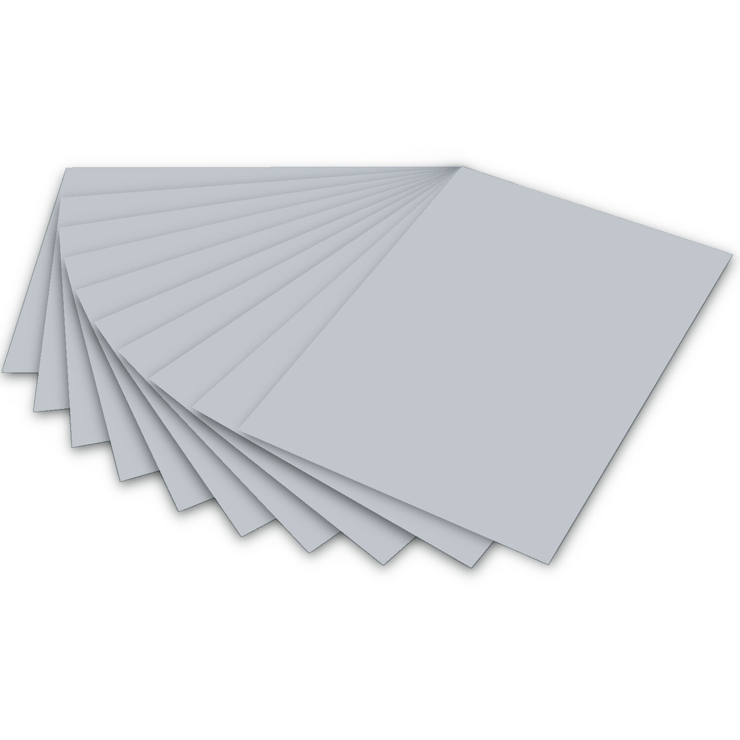 Color-Bastelkarton, 100 Blatt, 220 g/qm, DIN A4, Hellgrau