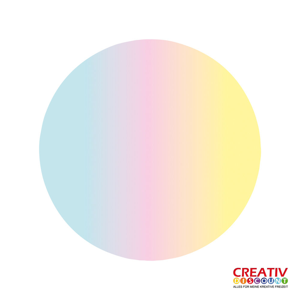 Transparentpapier-Zuschnitte / Laternenzuschnitte, Transparent Regenbogen, rund, 16,8 cm, 20 Stck Bild 2
