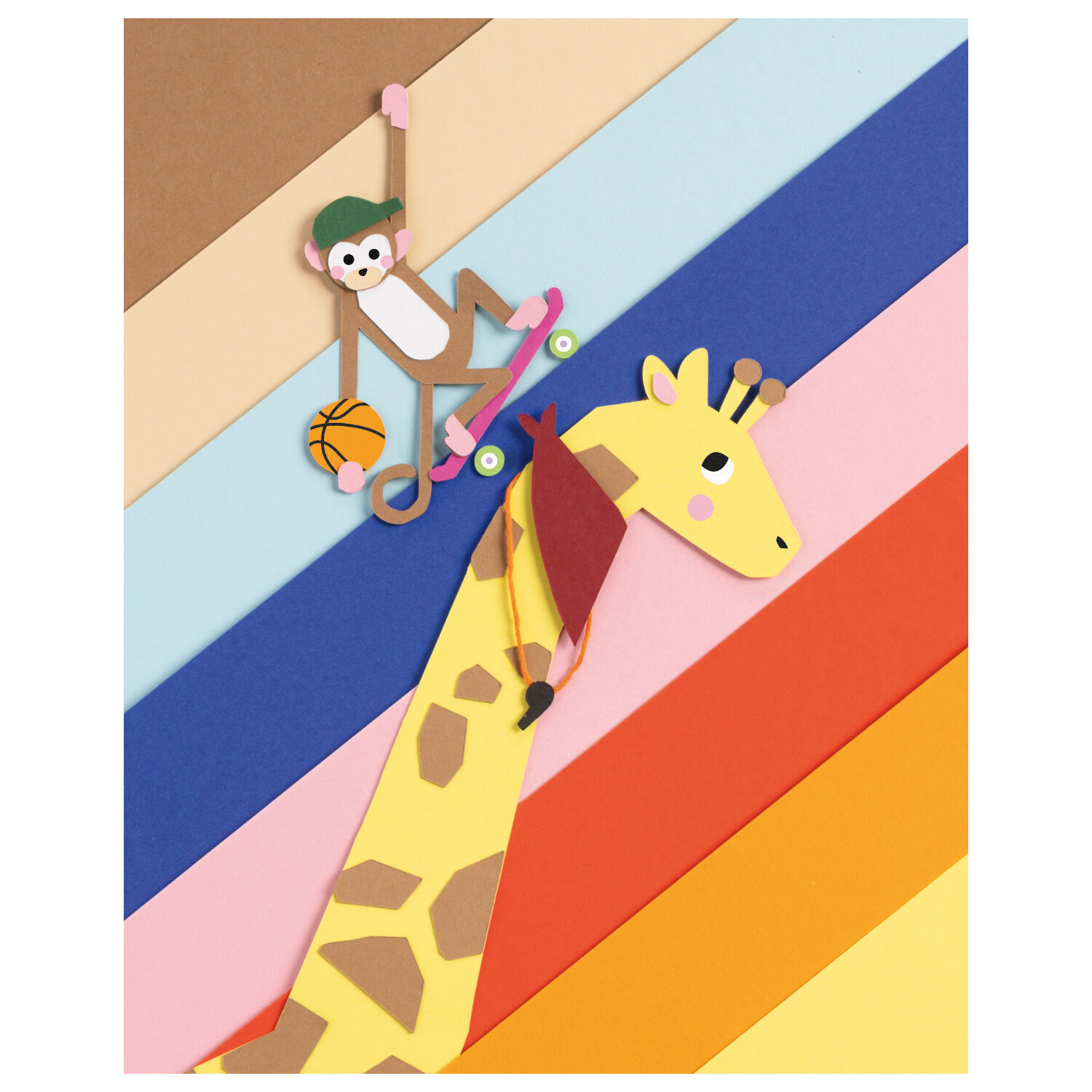 Jumbo Bastelblock Tonpapier/Fotokarton, 23x33cm, 130 & 300 g/m�, 50 Blatt, sortiert Bild 3